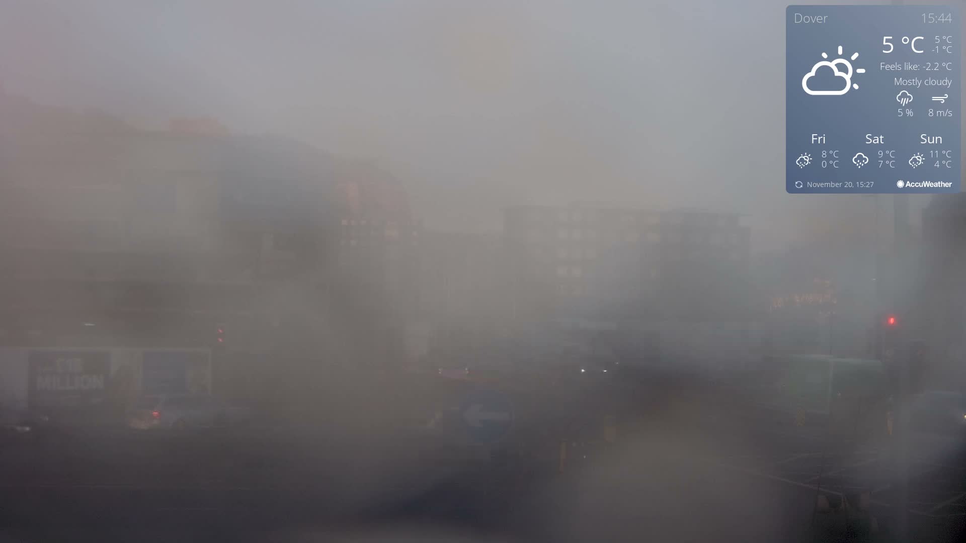 Dover Castle & A256 & A20 Junction Live Cam - Dover, Kent, South East, England, United Kingdom