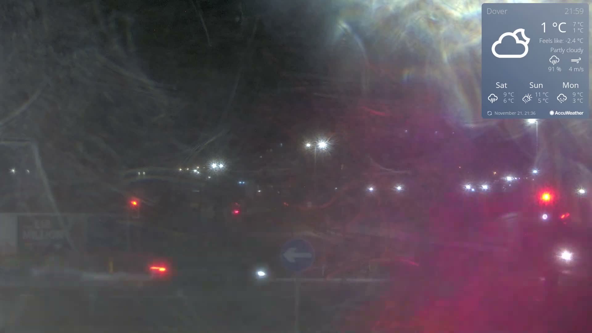 Dover Castle & A256 & A20 Junction Live Cam - Dover, Kent, South East, England, United Kingdom