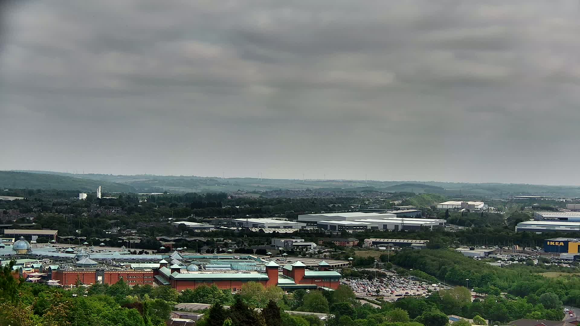 Sheffield, Tinsley Industrial Area fron Don Valley Skyline Live Cam - South Yorkshire, Yorkshire and the Humber, England, United Kingdom