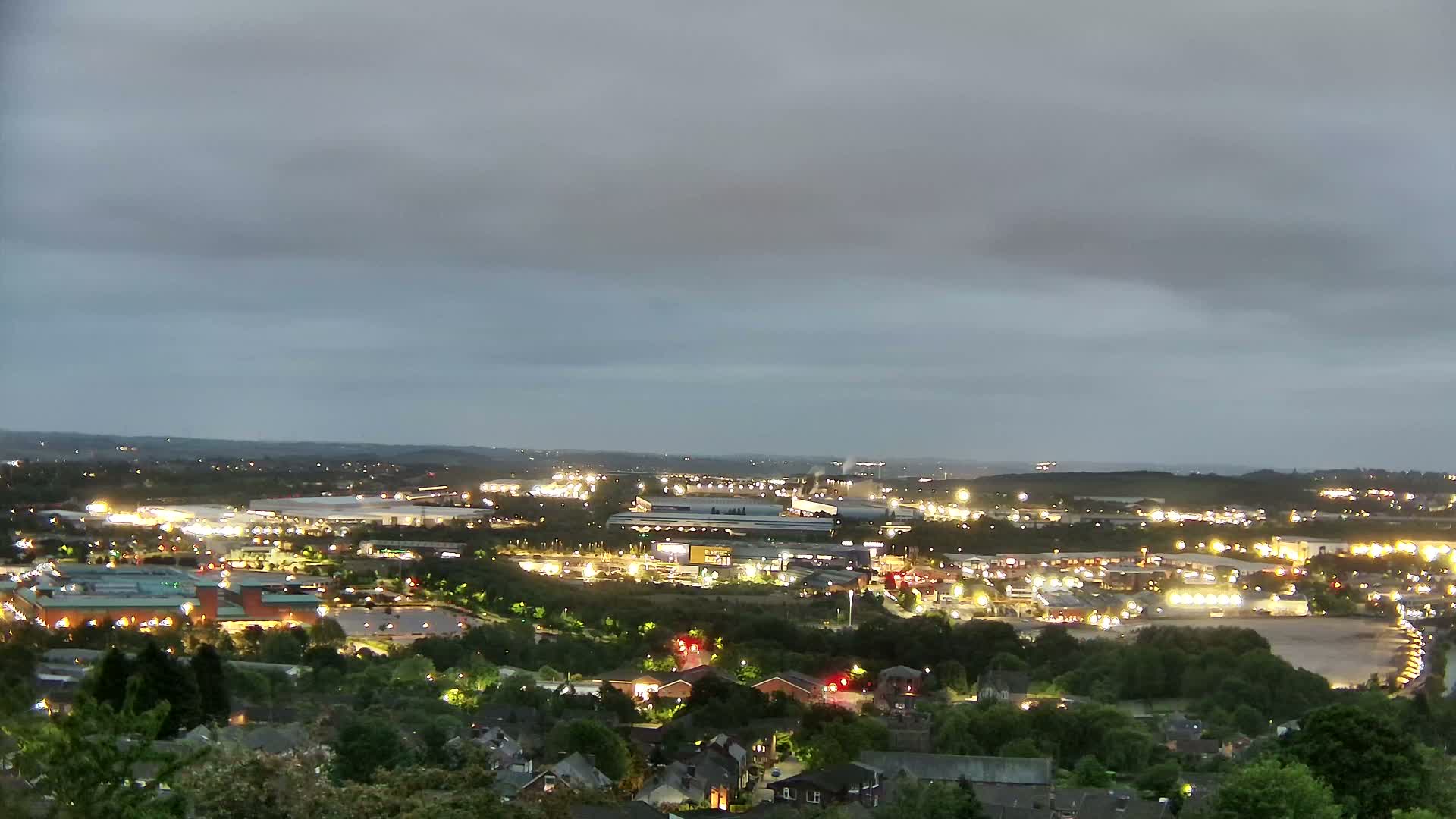Sheffield, Tinsley Industrial Area fron Don Valley Skyline Live Cam - Sheffield, South Yorkshire, Yorkshire and the Humber, England, United Kingdom
