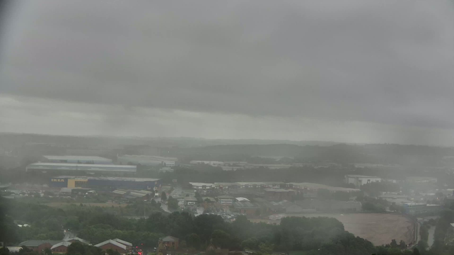 Sheffield, Tinsley Industrial Area fron Don Valley Skyline Live Cam - Sheffield, South Yorkshire, Yorkshire and the Humber, England, United Kingdom