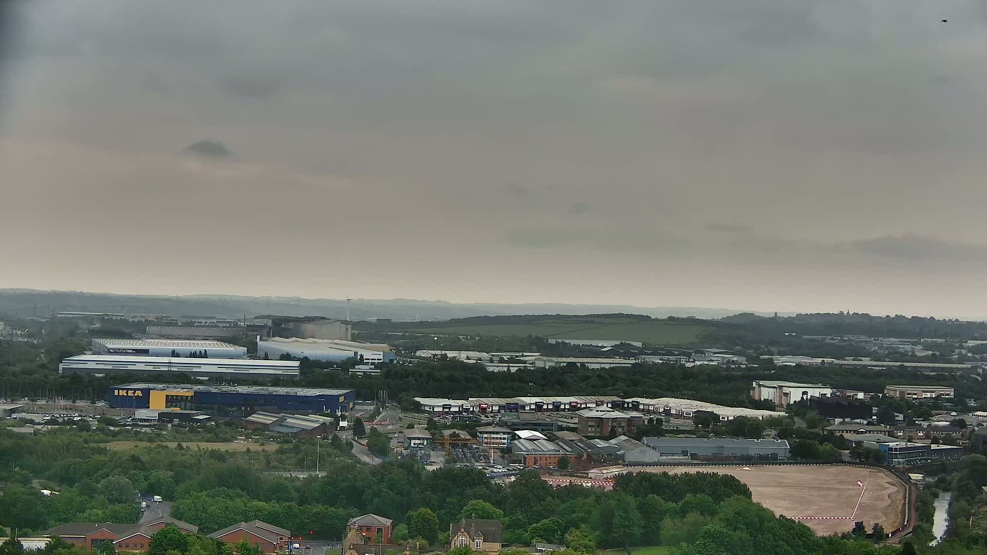 Sheffield, Tinsley Industrial Area fron Don Valley Skyline Live Cam - Sheffield, South Yorkshire, Yorkshire and the Humber, England, United Kingdom