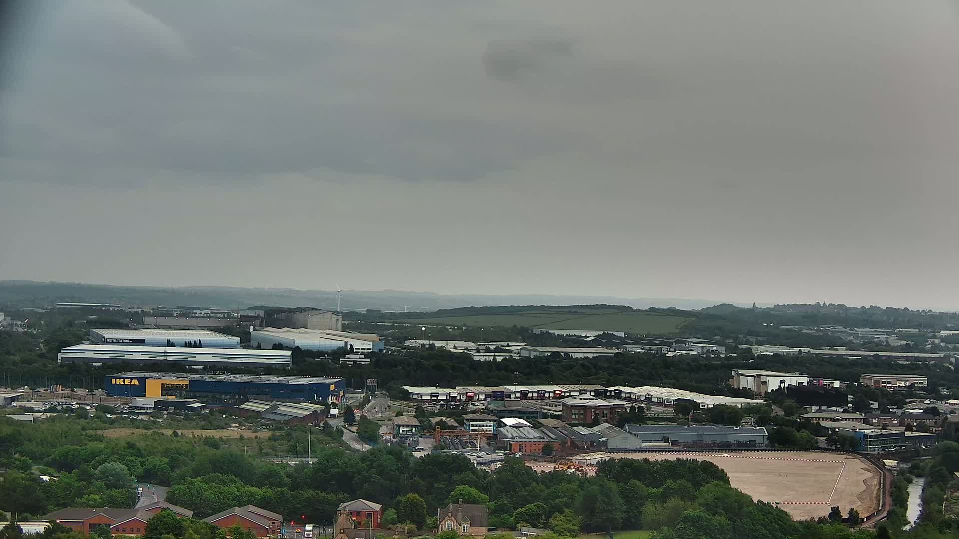 Sheffield, Tinsley Industrial Area fron Don Valley Skyline Live Cam - South Yorkshire, Yorkshire and the Humber, England, United Kingdom