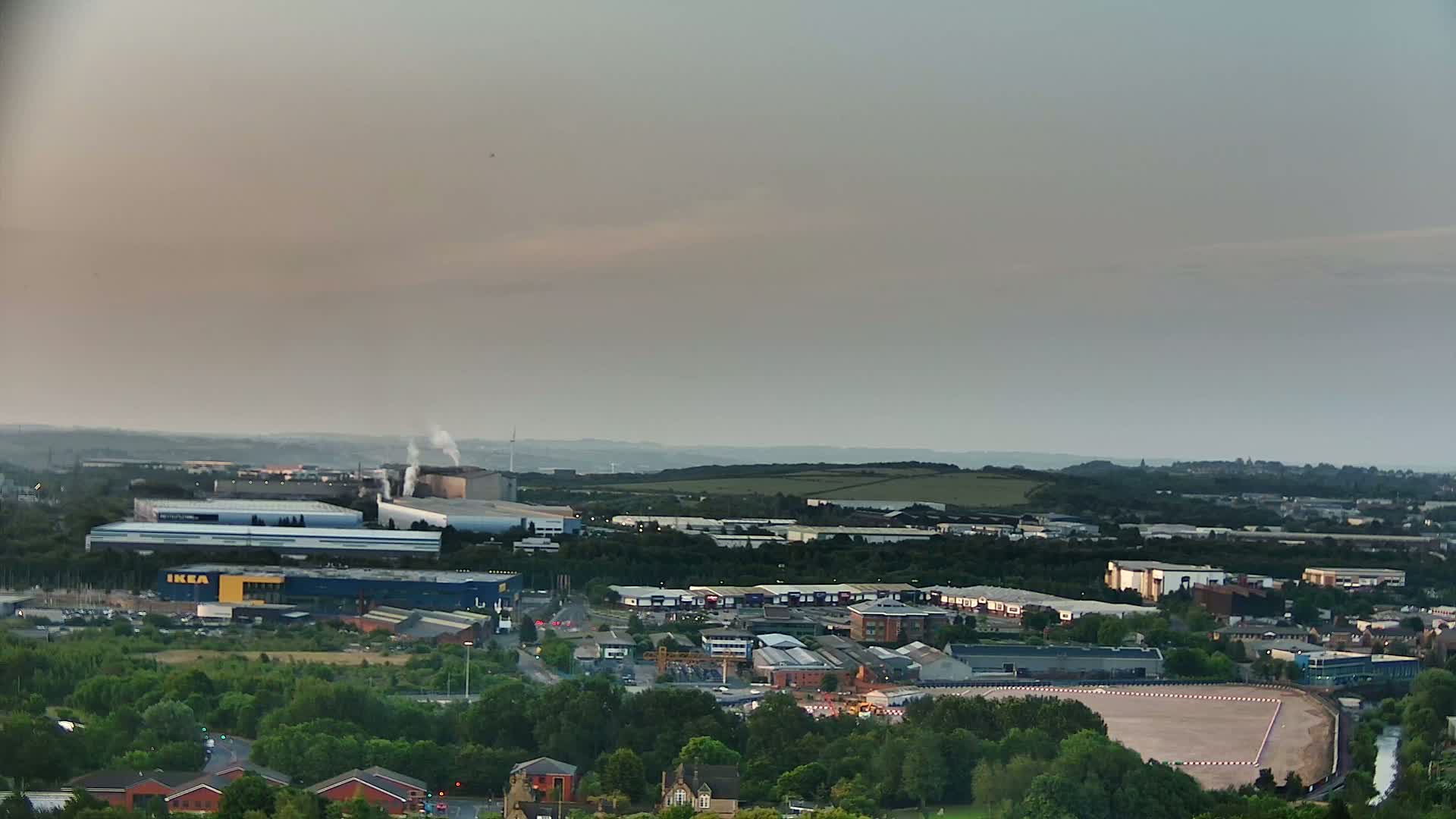 Sheffield, Tinsley Industrial Area fron Don Valley Skyline Live Cam - South Yorkshire, Yorkshire and the Humber, England, United Kingdom