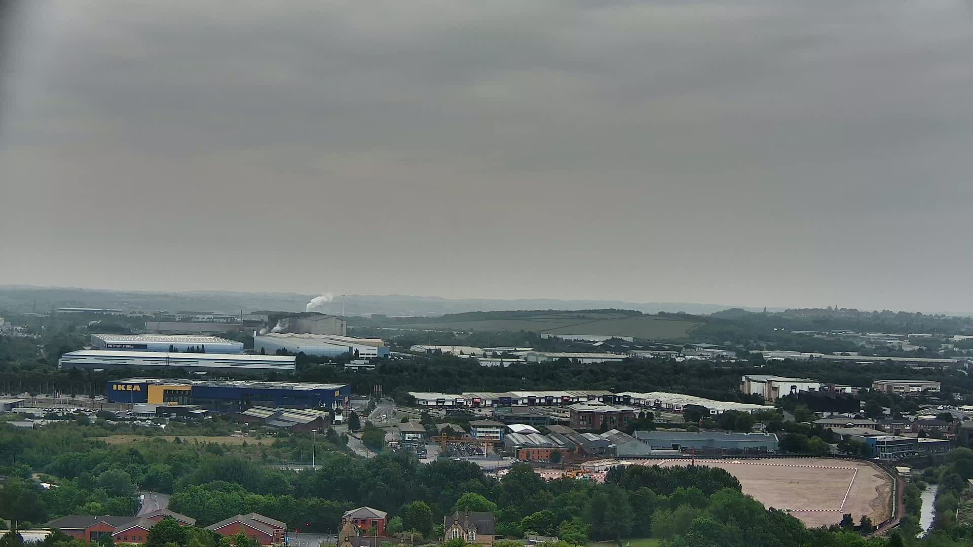 Sheffield, Tinsley Industrial Area fron Don Valley Skyline Live Cam - South Yorkshire, Yorkshire and the Humber, England, United Kingdom