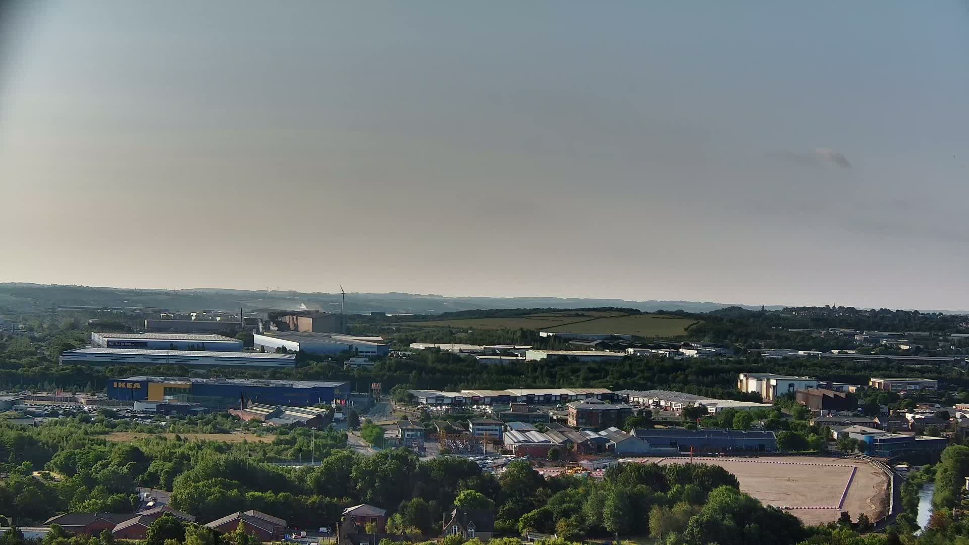 Sheffield, Tinsley Industrial Area fron Don Valley Skyline Live Cam - Sheffield, South Yorkshire, Yorkshire and the Humber, England, United Kingdom