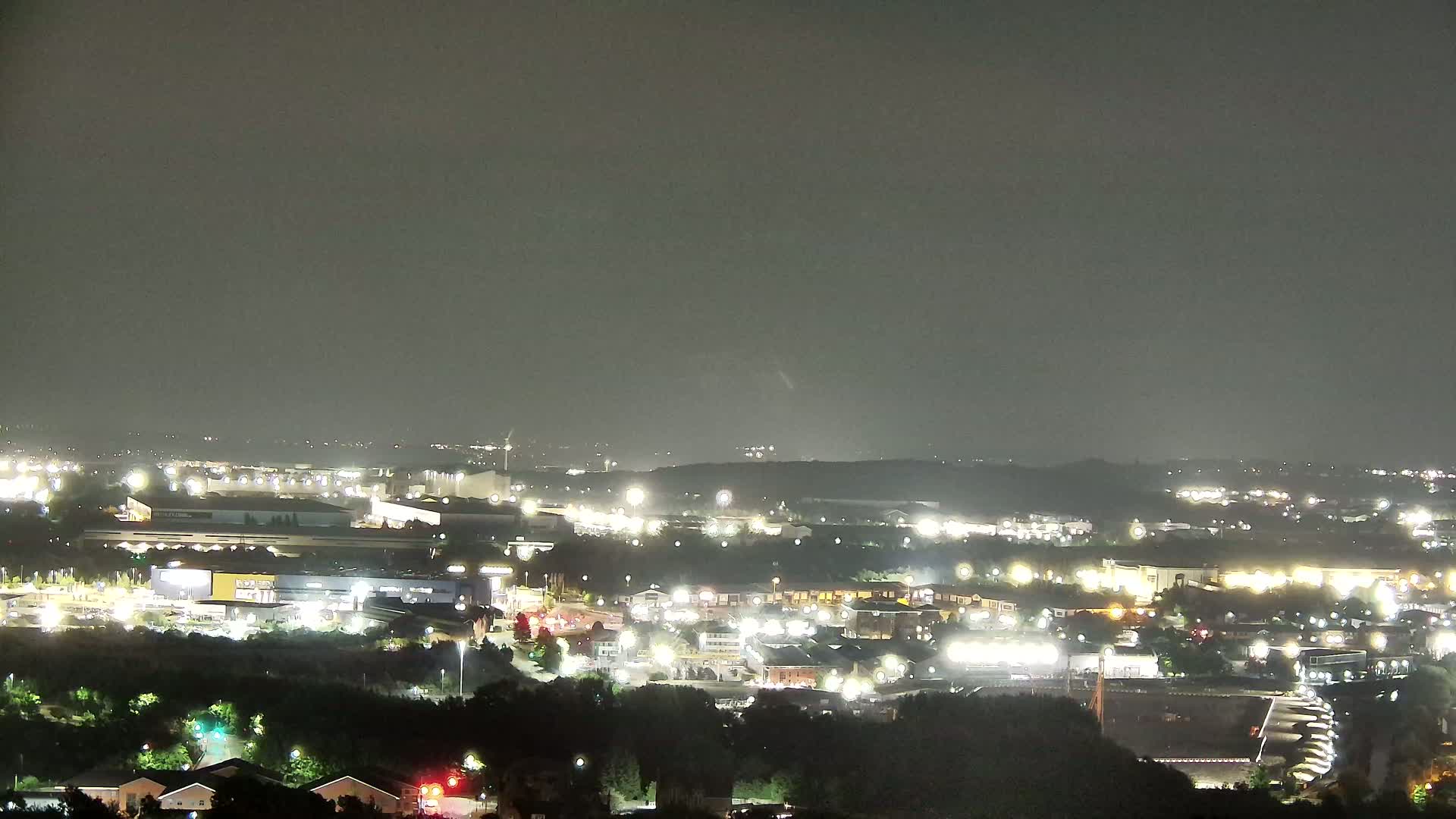 Sheffield, Tinsley Industrial Area fron Don Valley Skyline Live Cam - Sheffield, South Yorkshire, Yorkshire and the Humber, England, United Kingdom