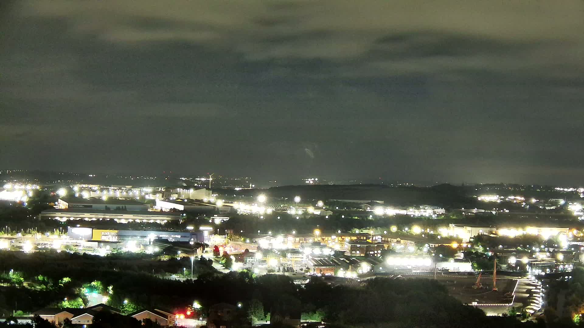 Sheffield, Tinsley Industrial Area fron Don Valley Skyline Live Cam - Sheffield, South Yorkshire, Yorkshire and the Humber, England, United Kingdom