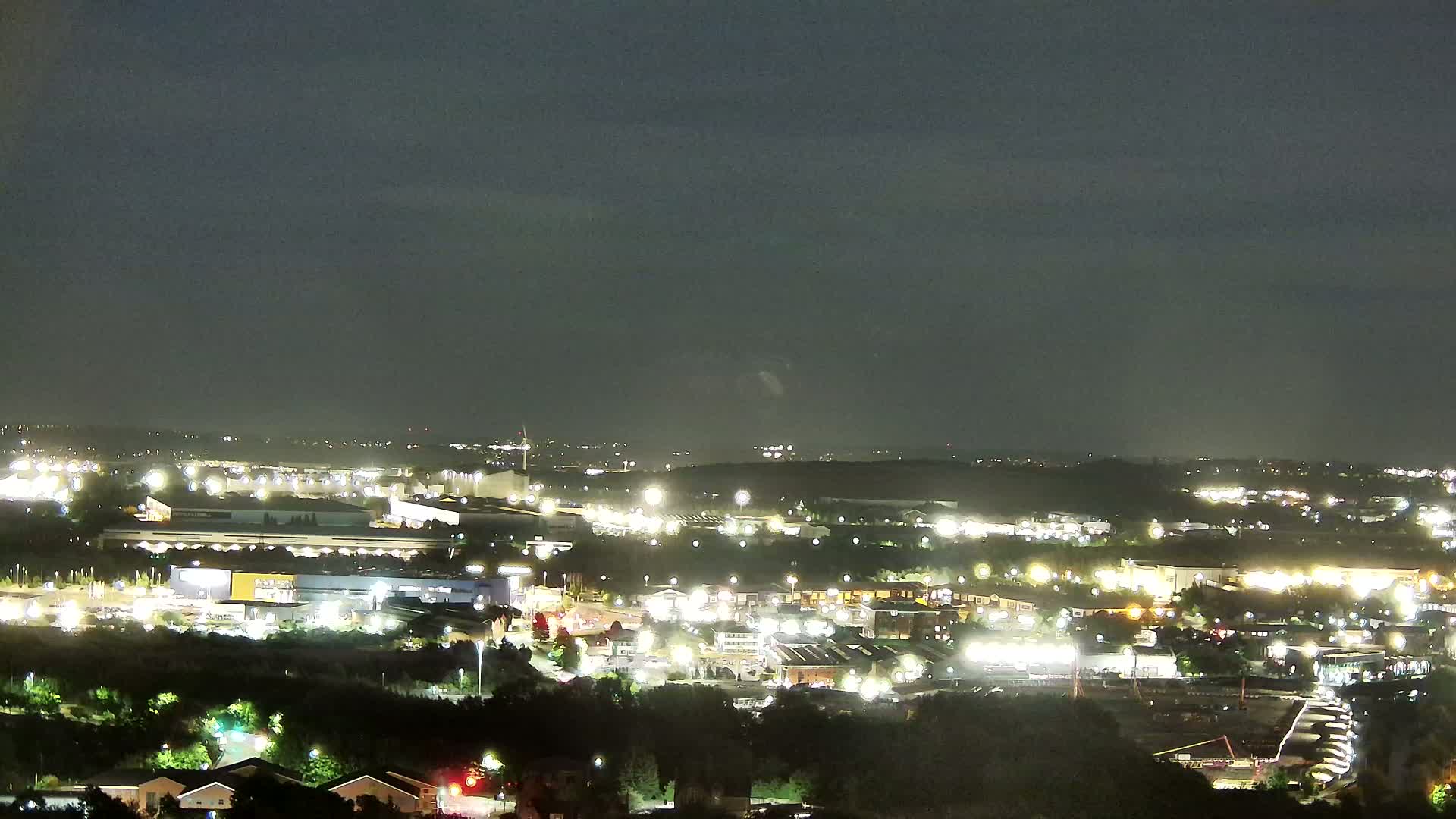 Sheffield, Tinsley Industrial Area fron Don Valley Skyline Live Cam - Sheffield, South Yorkshire, Yorkshire and the Humber, England, United Kingdom