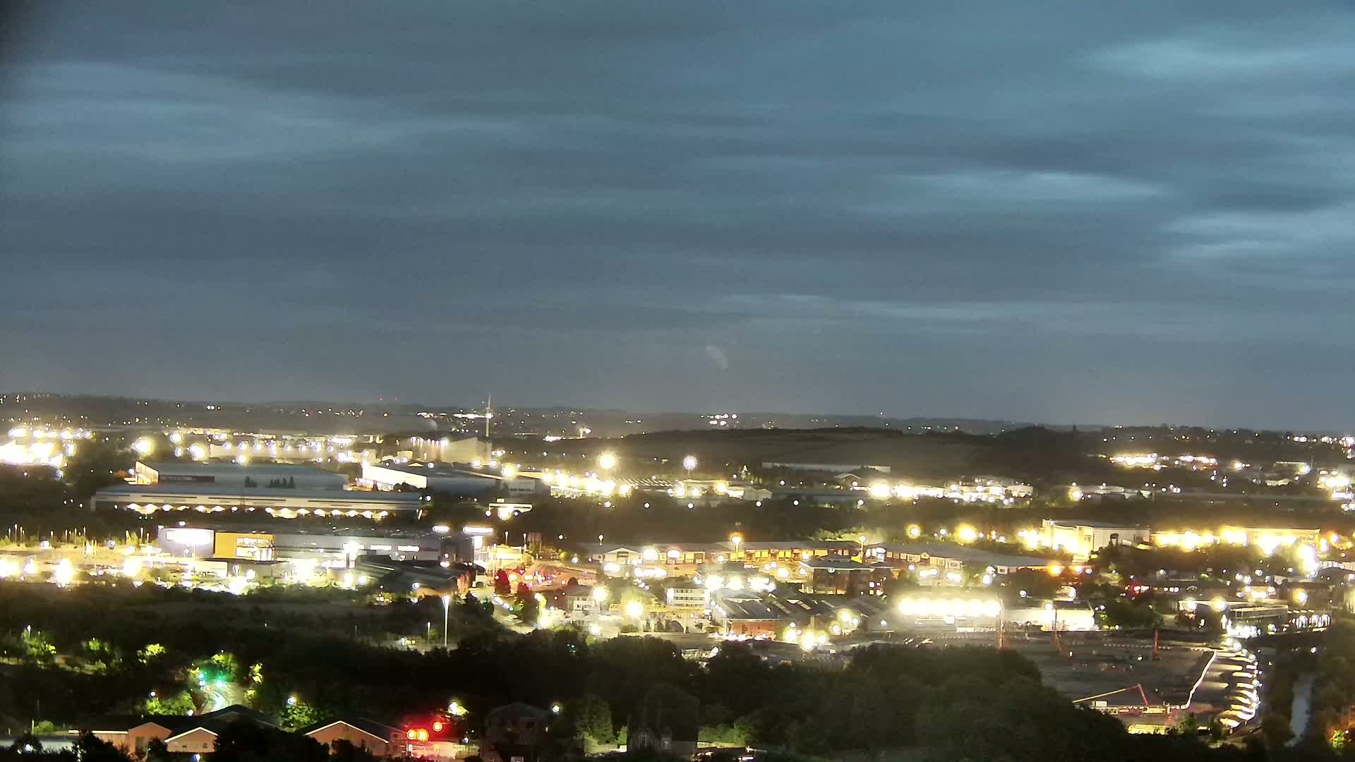 Sheffield, Tinsley Industrial Area fron Don Valley Skyline Live Cam - Sheffield, South Yorkshire, Yorkshire and the Humber, England, United Kingdom