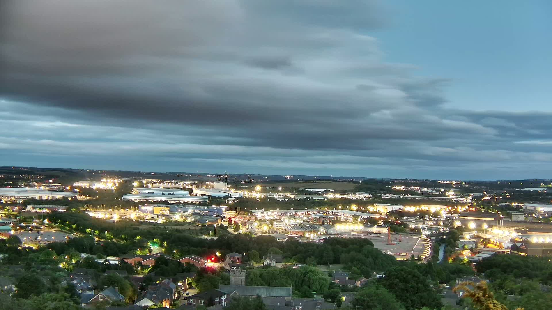 Sheffield, Tinsley Industrial Area fron Don Valley Skyline Live Cam - Sheffield, South Yorkshire, Yorkshire and the Humber, England, United Kingdom