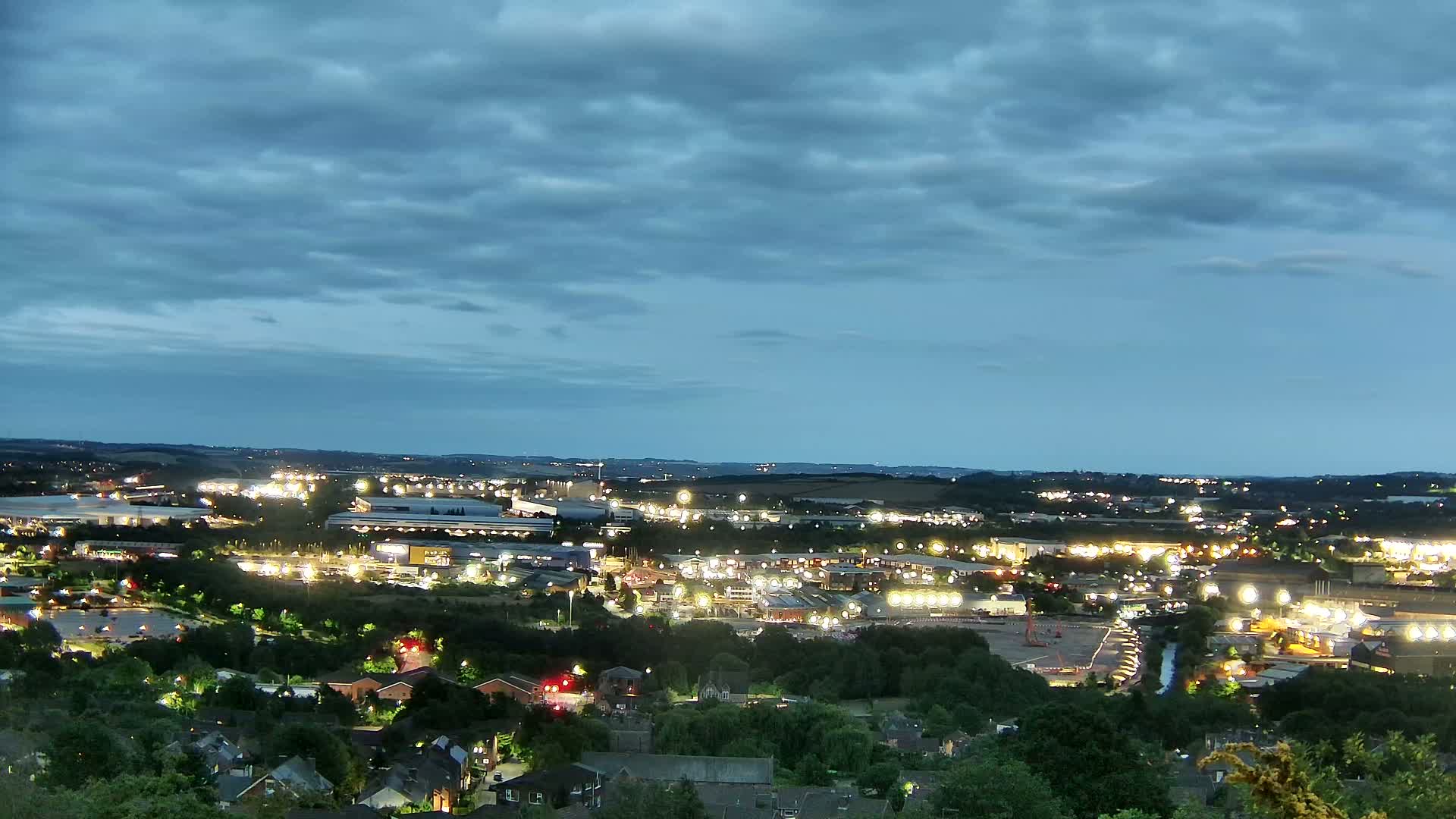 Sheffield, Tinsley Industrial Area fron Don Valley Skyline Live Cam - Sheffield, South Yorkshire, Yorkshire and the Humber, England, United Kingdom