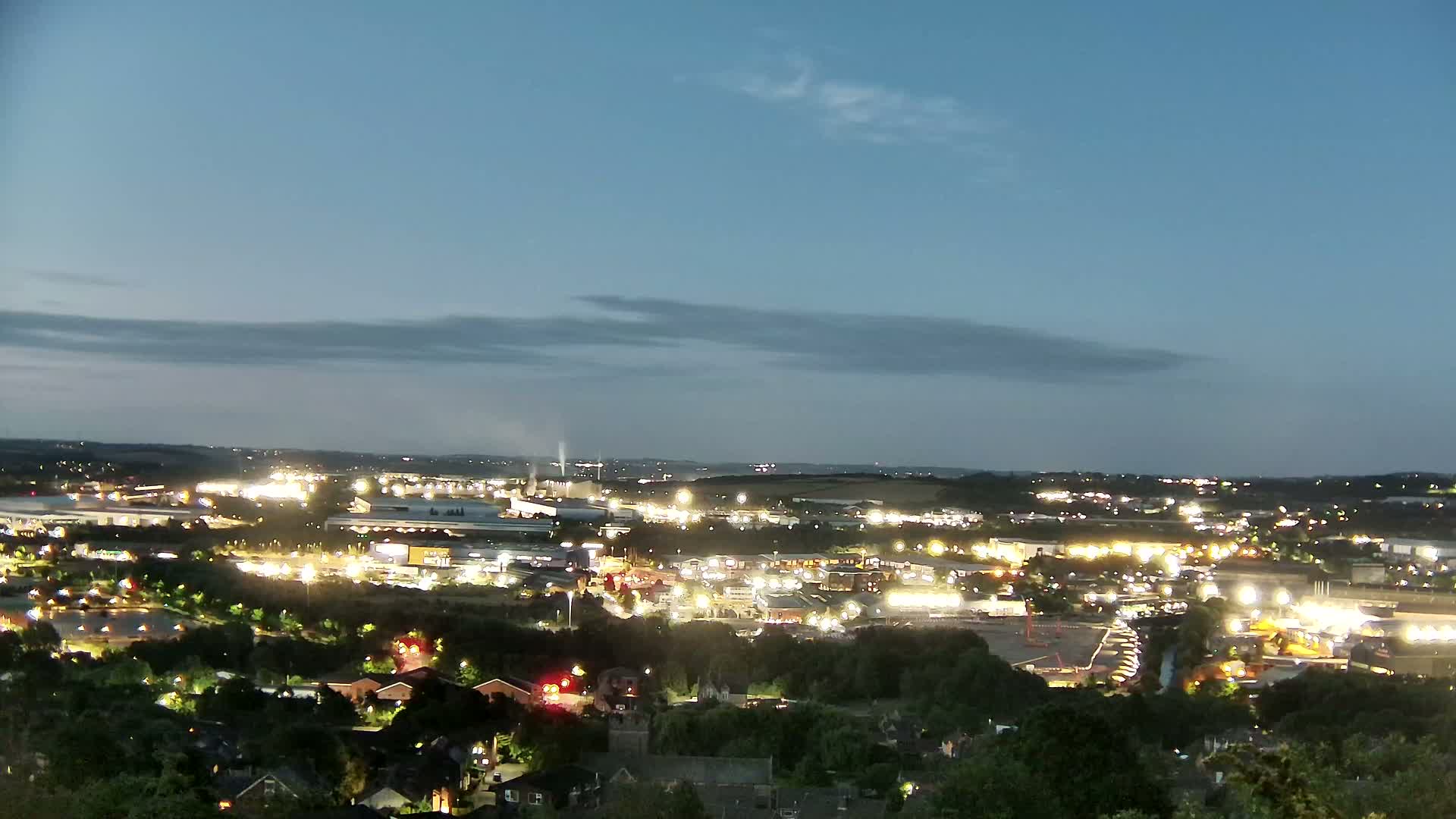 Sheffield, Tinsley Industrial Area fron Don Valley Skyline Live Cam - Sheffield, South Yorkshire, Yorkshire and the Humber, England, United Kingdom