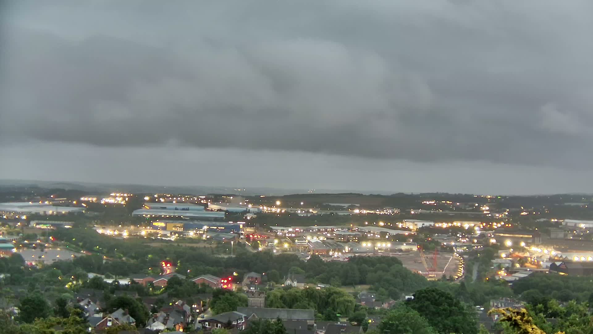Sheffield, Tinsley Industrial Area fron Don Valley Skyline Live Cam - Sheffield, South Yorkshire, Yorkshire and the Humber, England, United Kingdom