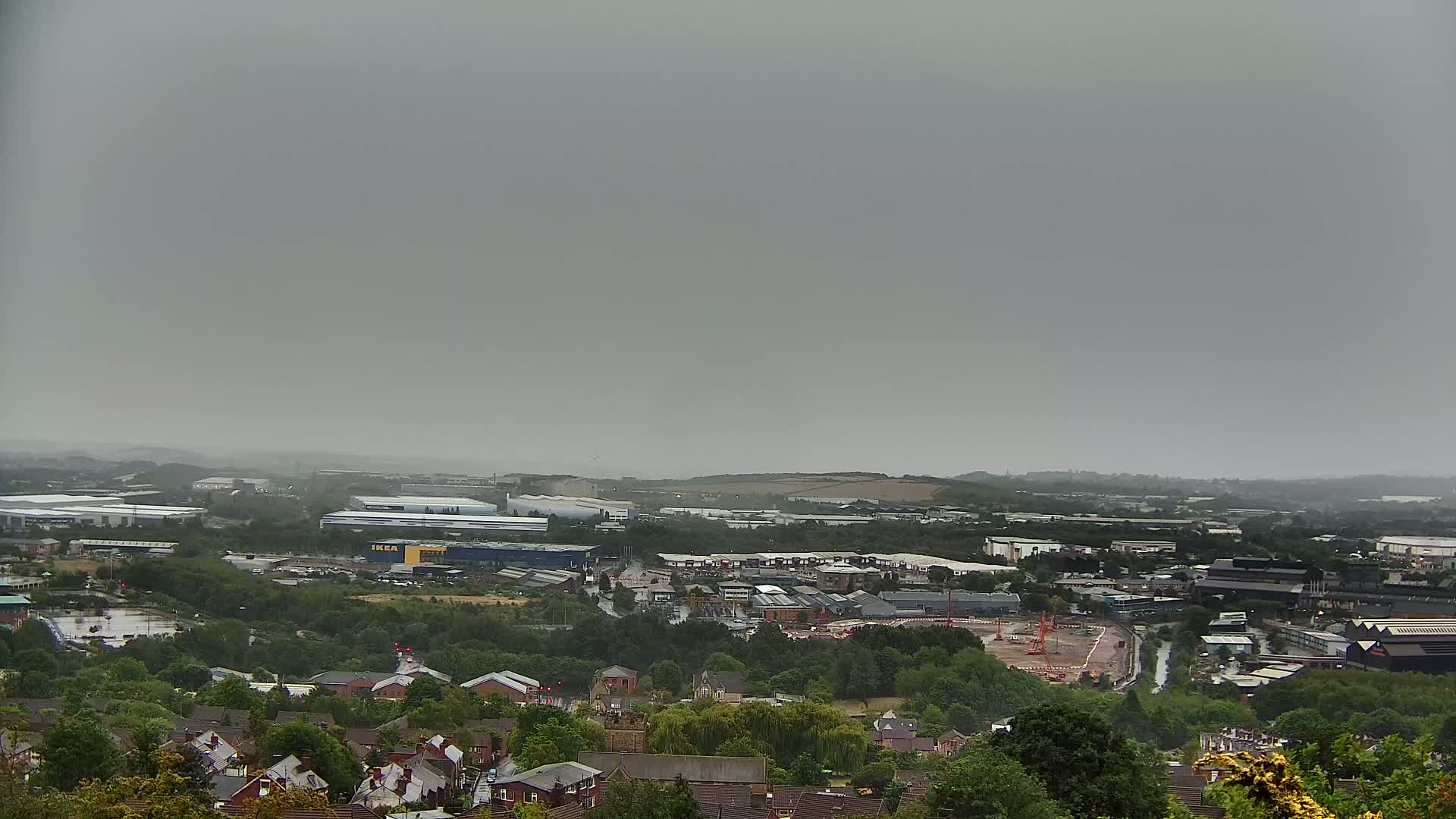 Sheffield, Tinsley Industrial Area fron Don Valley Skyline Live Cam - Sheffield, South Yorkshire, Yorkshire and the Humber, England, United Kingdom