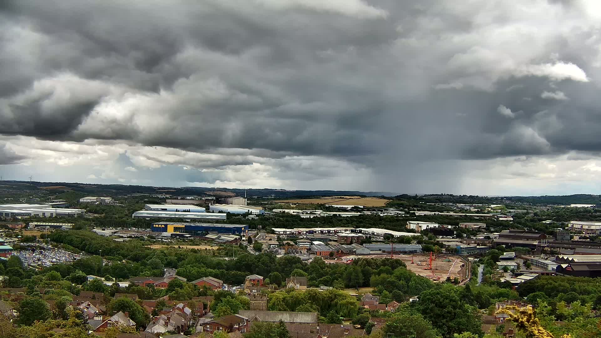 Sheffield, Tinsley Industrial Area fron Don Valley Skyline Live Cam - Sheffield, South Yorkshire, Yorkshire and the Humber, England, United Kingdom