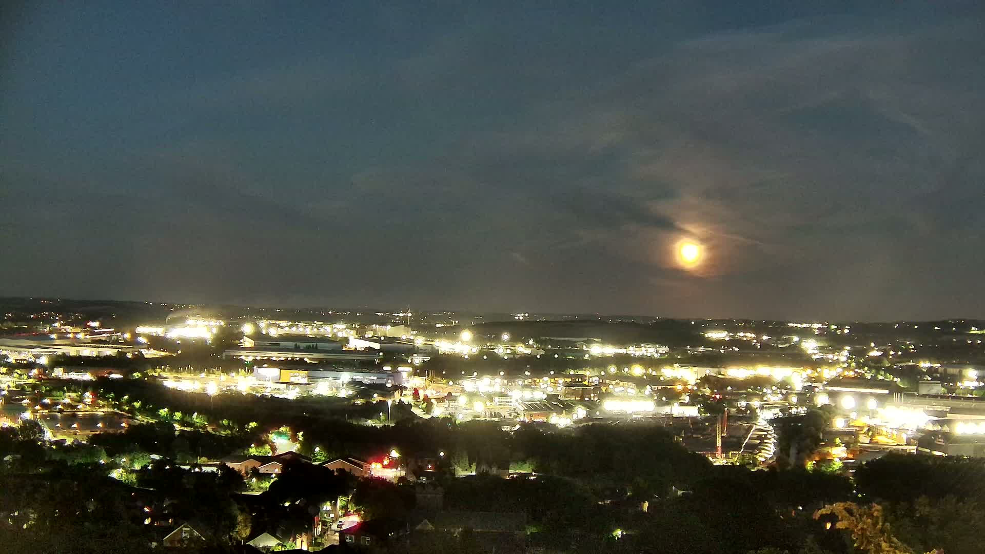 Sheffield, Tinsley Industrial Area fron Don Valley Skyline Live Cam - Sheffield, South Yorkshire, Yorkshire and the Humber, England, United Kingdom
