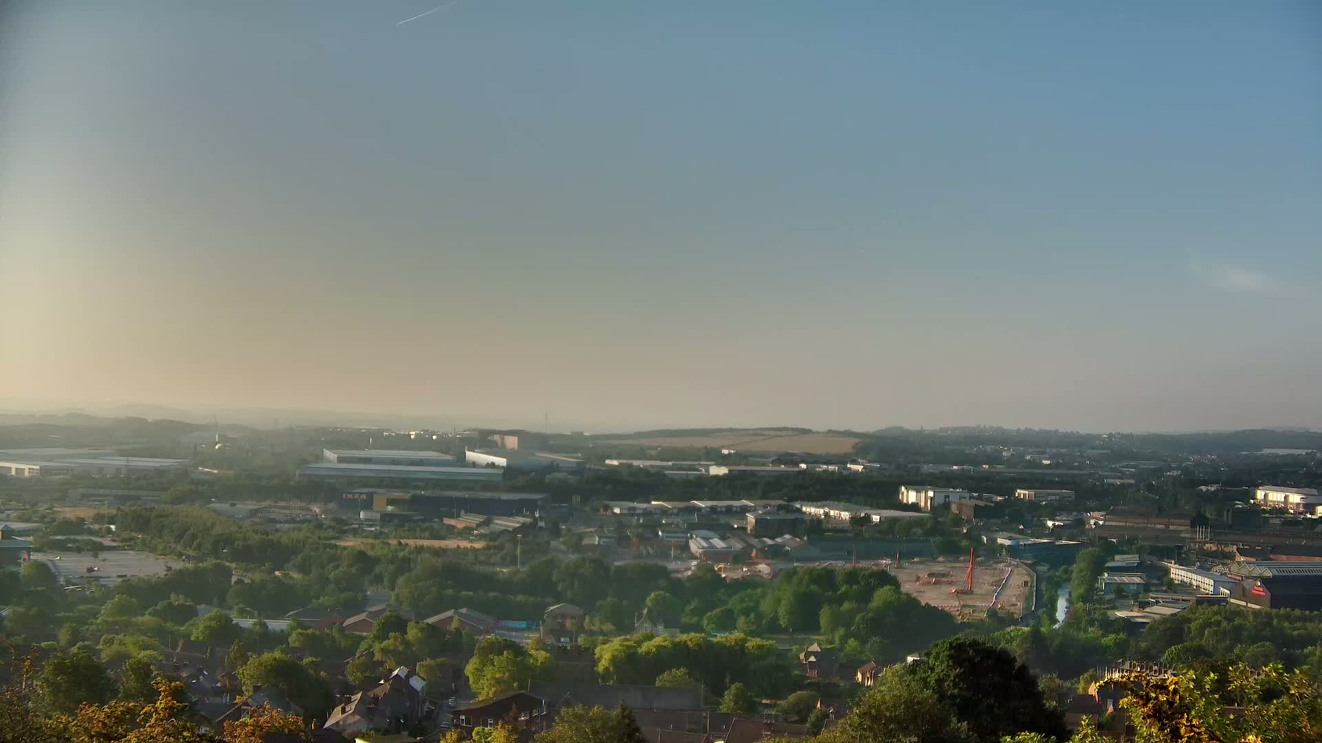Sheffield, Tinsley Industrial Area fron Don Valley Skyline Live Cam - Sheffield, South Yorkshire, Yorkshire and the Humber, England, United Kingdom