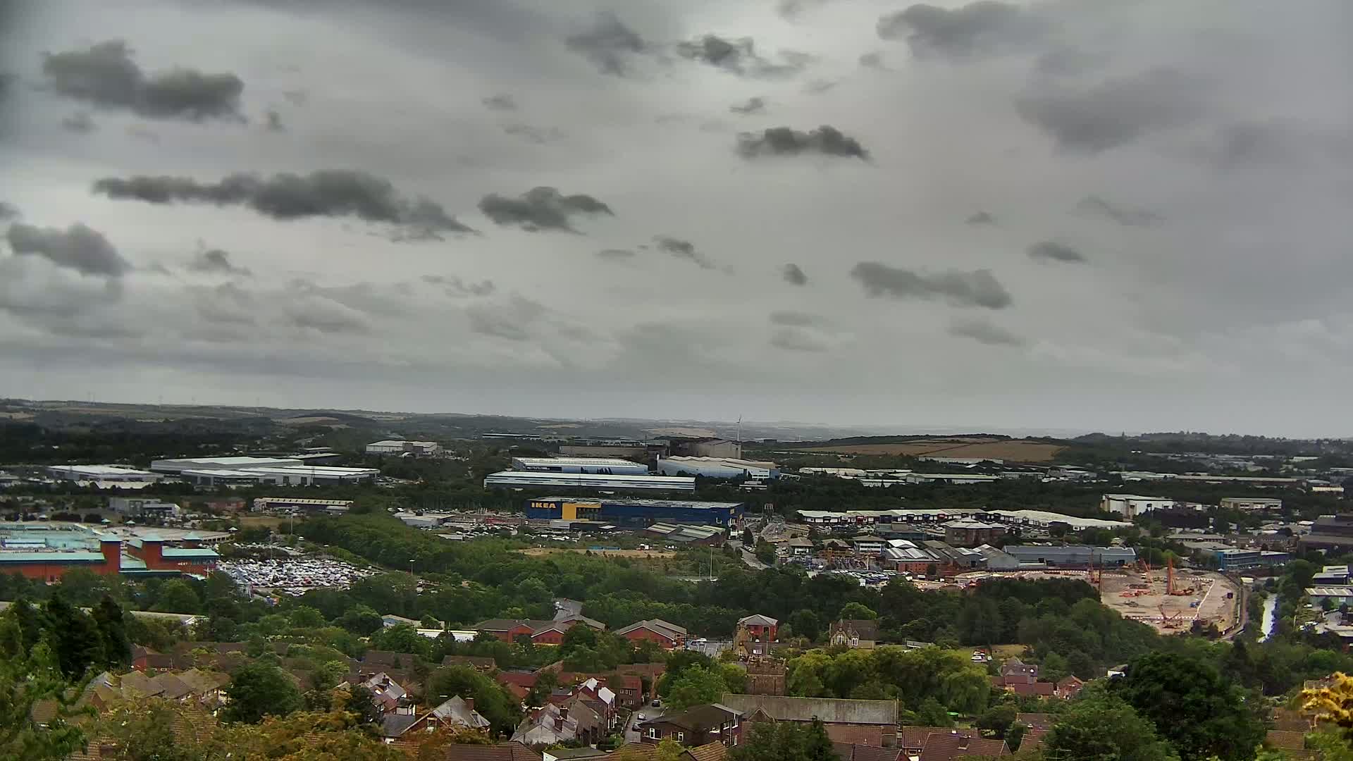 Sheffield, Tinsley Industrial Area fron Don Valley Skyline Live Cam - Sheffield, South Yorkshire, Yorkshire and the Humber, England, United Kingdom