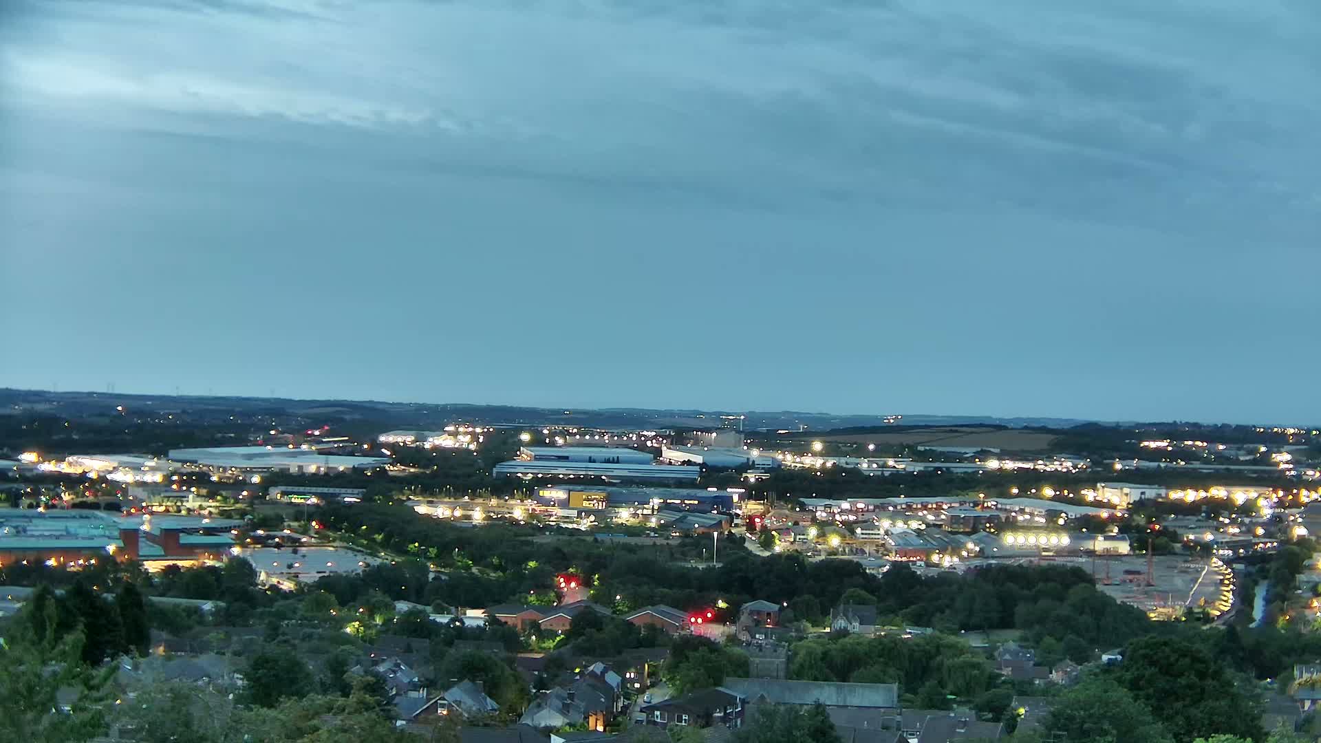Sheffield, Tinsley Industrial Area fron Don Valley Skyline Live Cam - Sheffield, South Yorkshire, Yorkshire and the Humber, England, United Kingdom