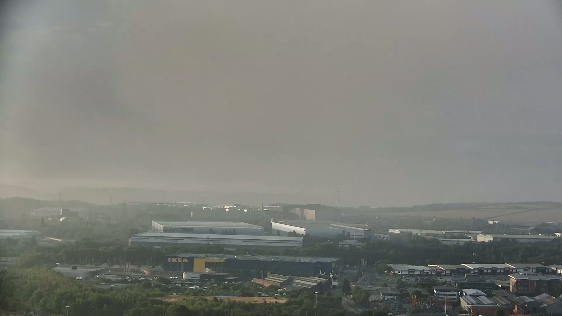 Sheffield, Tinsley Industrial Area fron Don Valley Skyline Live Cam - Sheffield, South Yorkshire, Yorkshire and the Humber, England, United Kingdom