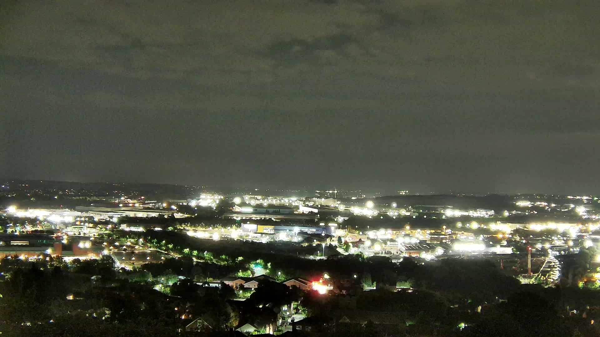 Sheffield, Tinsley Industrial Area fron Don Valley Skyline Live Cam - Sheffield, South Yorkshire, Yorkshire and the Humber, England, United Kingdom