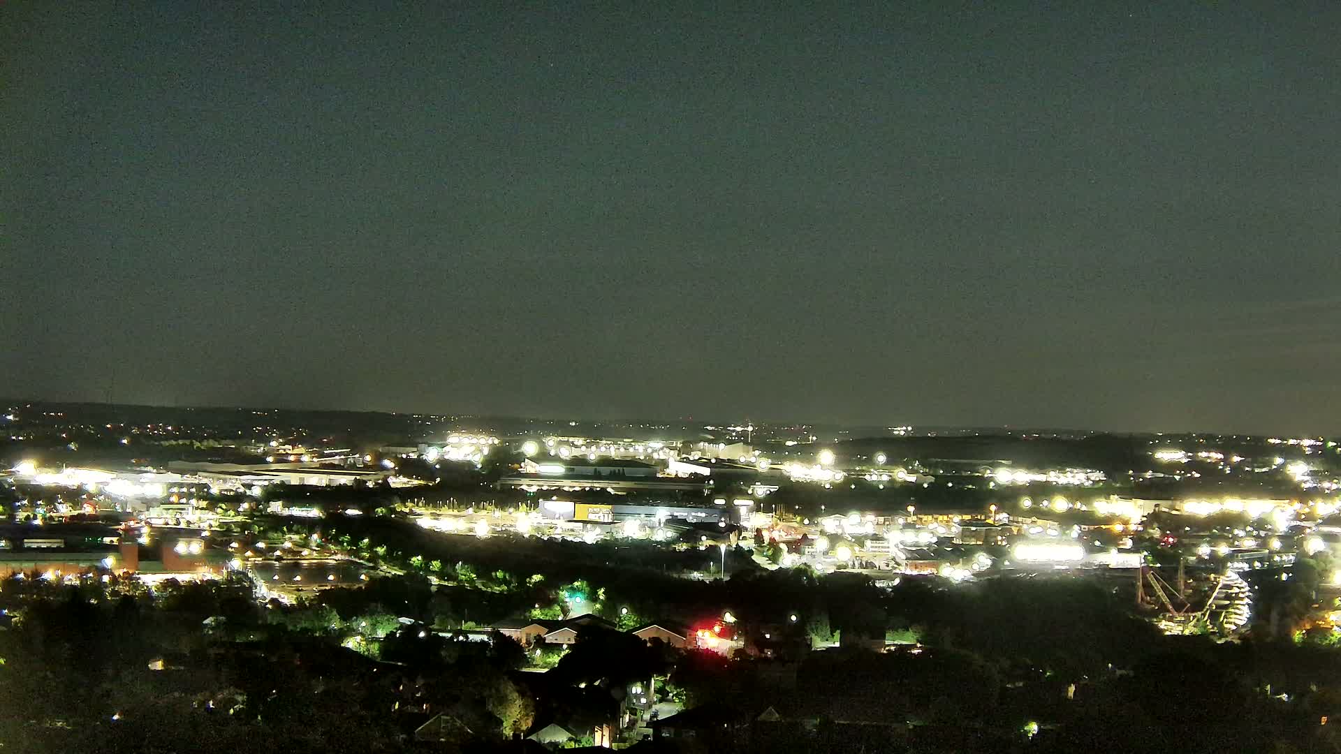 Sheffield, Tinsley Industrial Area fron Don Valley Skyline Live Cam - Sheffield, South Yorkshire, Yorkshire and the Humber, England, United Kingdom