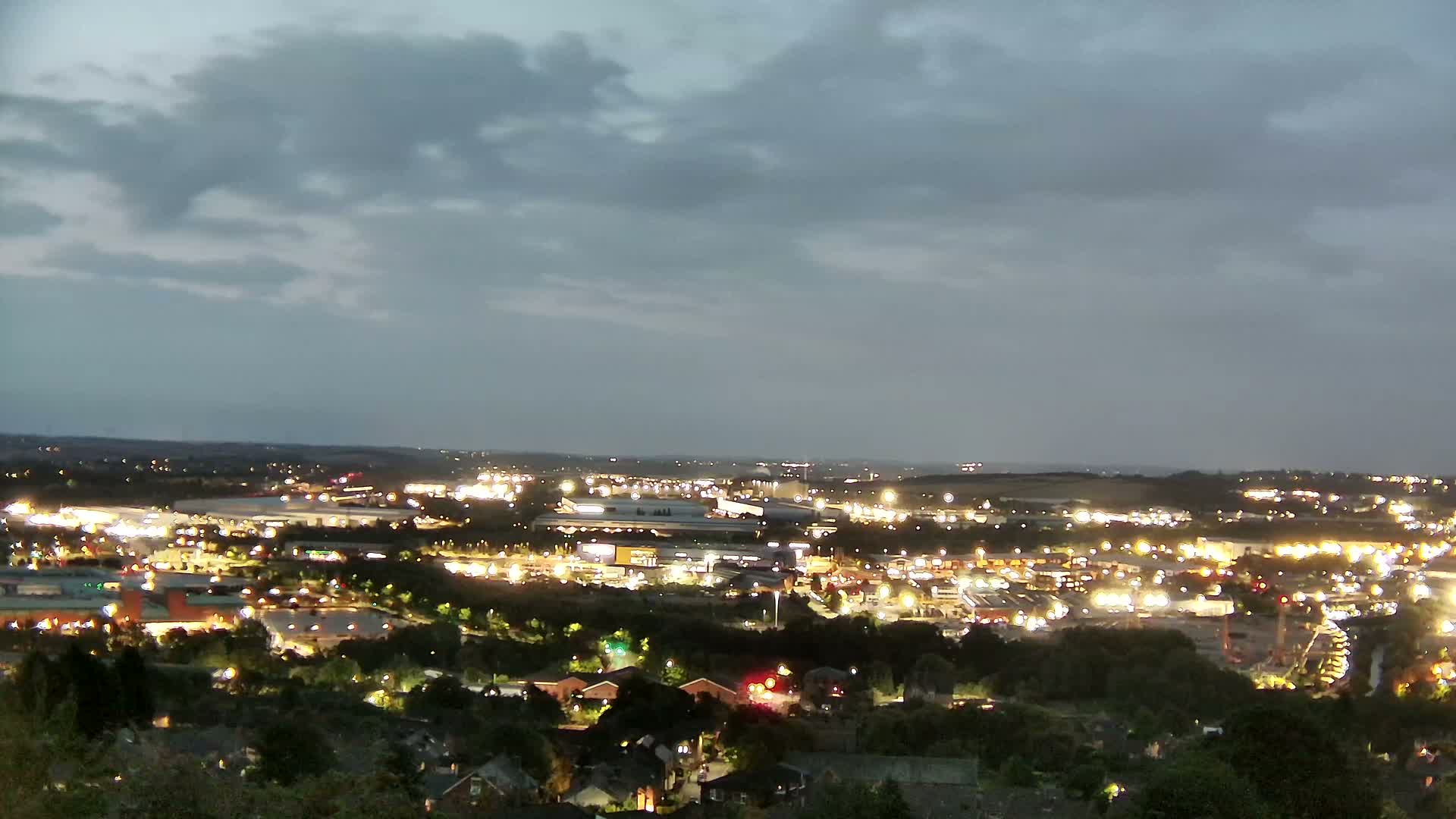 Sheffield, Tinsley Industrial Area fron Don Valley Skyline Live Cam - Sheffield, South Yorkshire, Yorkshire and the Humber, England, United Kingdom