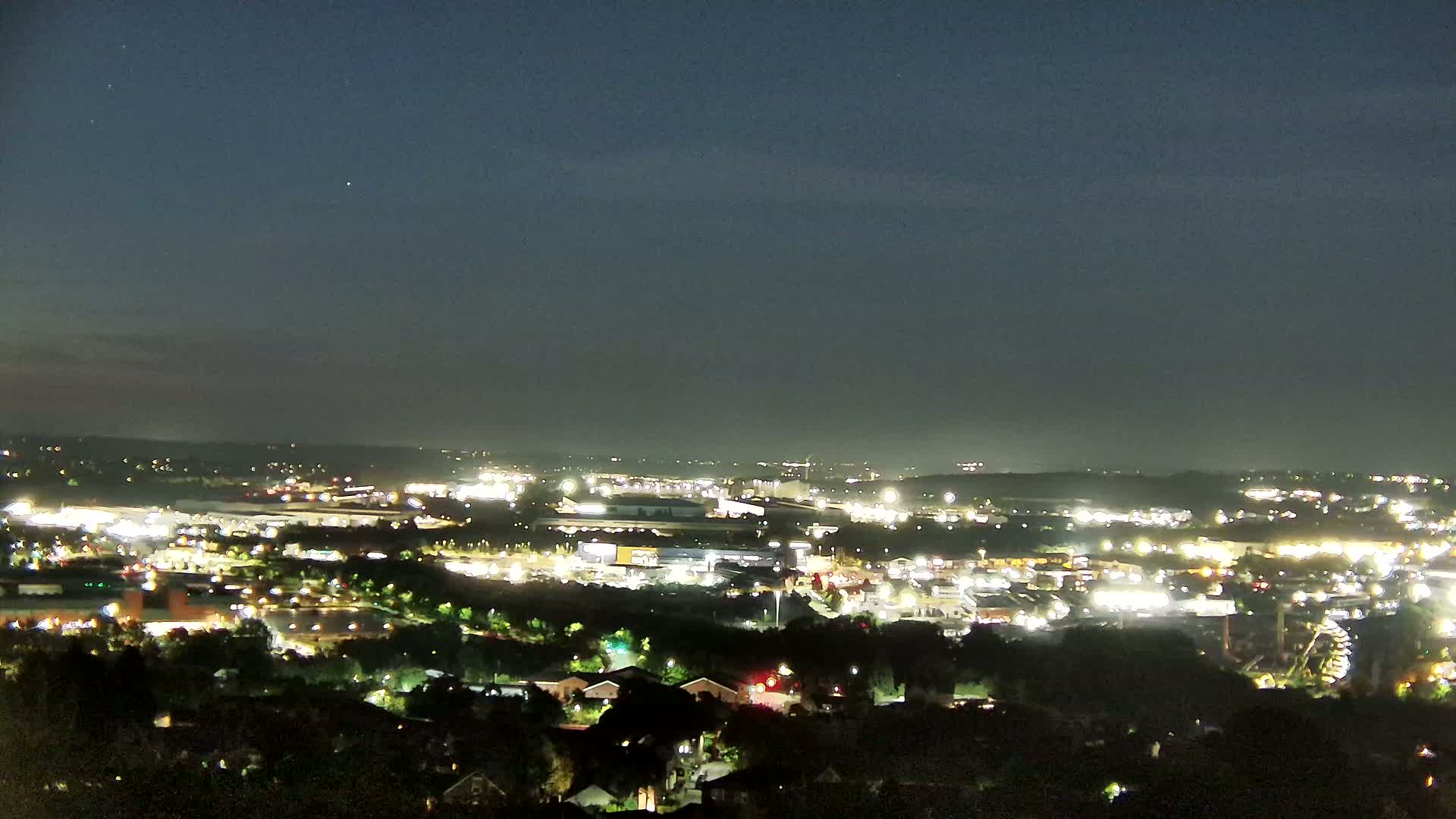 Sheffield, Tinsley Industrial Area fron Don Valley Skyline Live Cam - Sheffield, South Yorkshire, Yorkshire and the Humber, England, United Kingdom