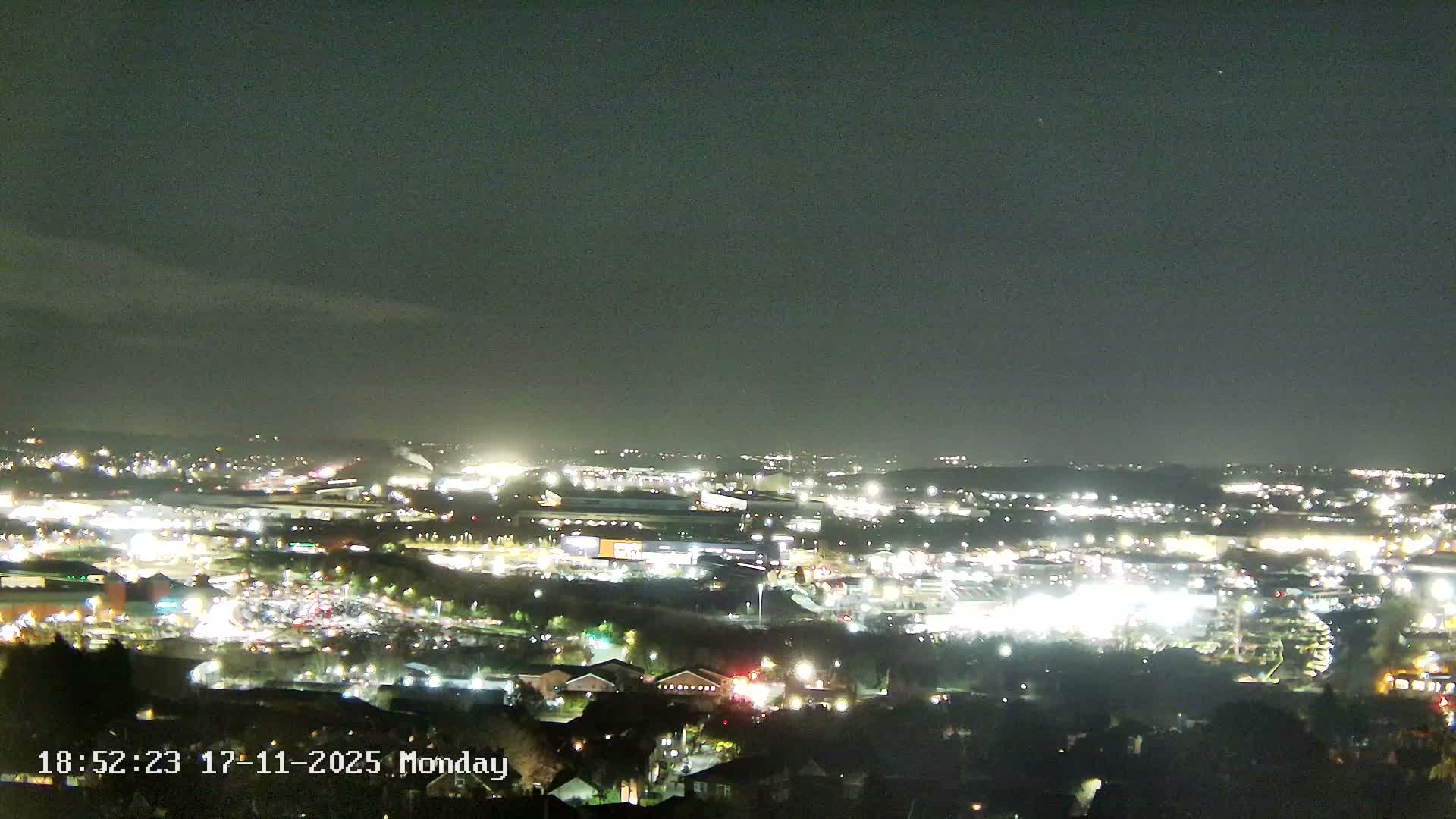 Sheffield, Tinsley Industrial Area fron Don Valley Skyline Live Cam - Sheffield, South Yorkshire, Yorkshire and the Humber, England, United Kingdom