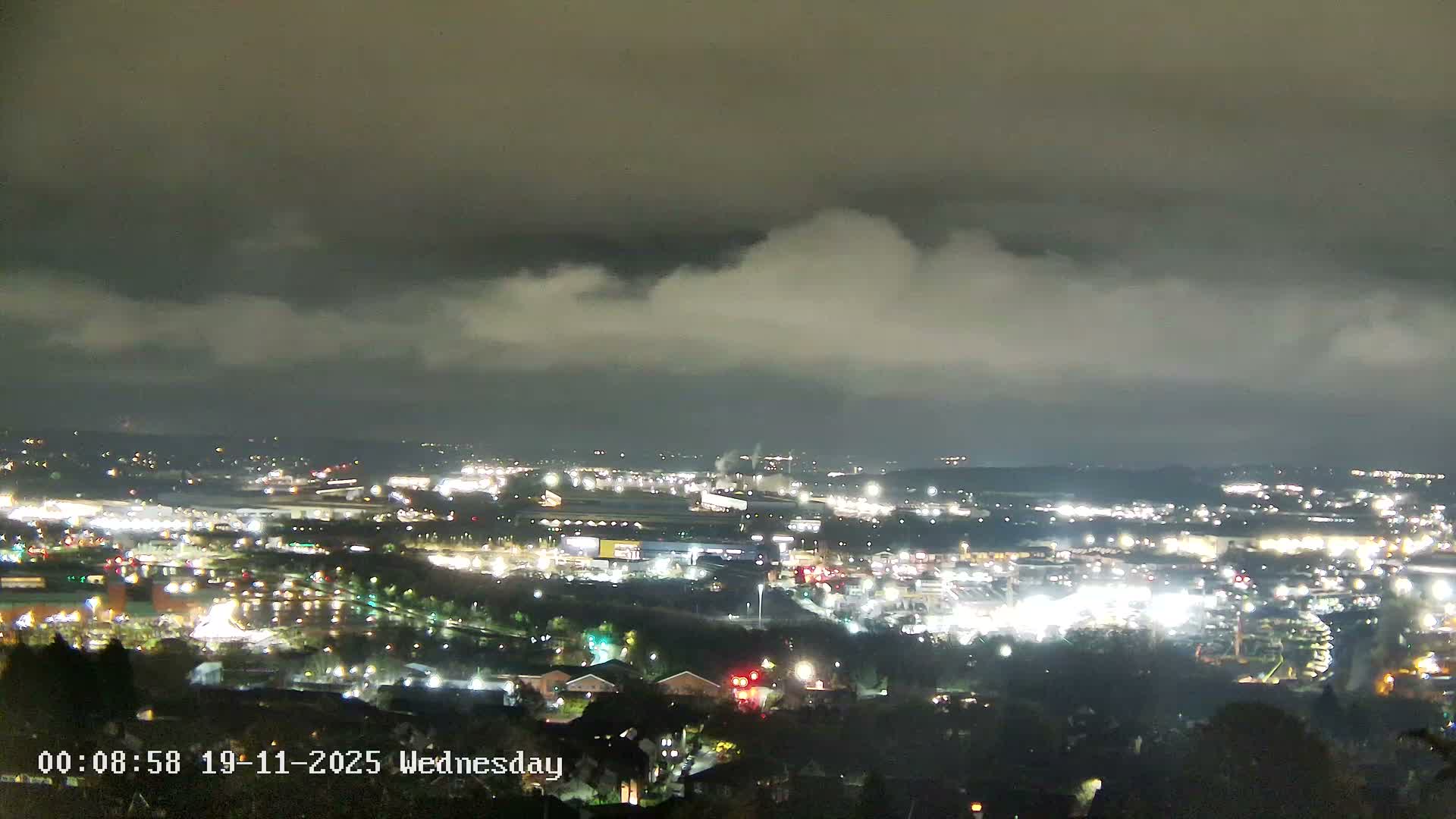 Sheffield, Tinsley Industrial Area fron Don Valley Skyline Live Cam - Sheffield, South Yorkshire, Yorkshire and the Humber, England, United Kingdom