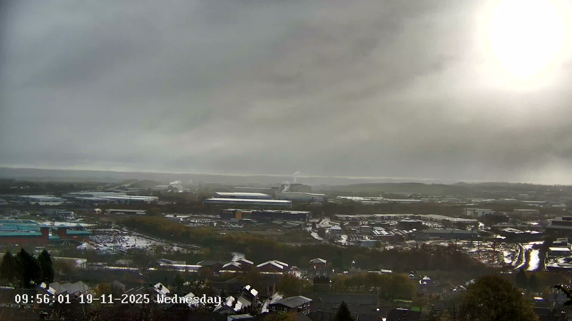 Sheffield, Tinsley Industrial Area fron Don Valley Skyline Live Cam - Sheffield, South Yorkshire, Yorkshire and the Humber, England, United Kingdom