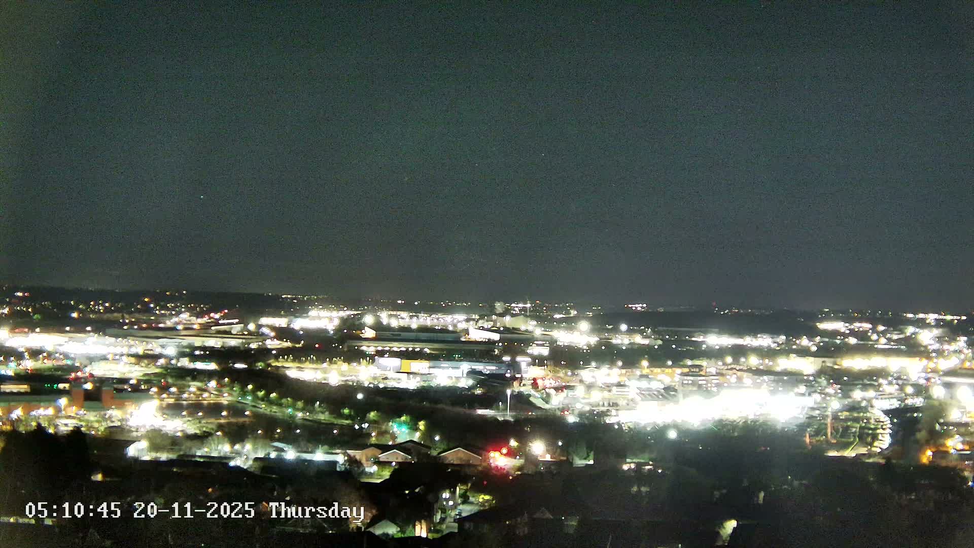 Sheffield, Tinsley Industrial Area fron Don Valley Skyline Live Cam - Sheffield, South Yorkshire, Yorkshire and the Humber, England, United Kingdom
