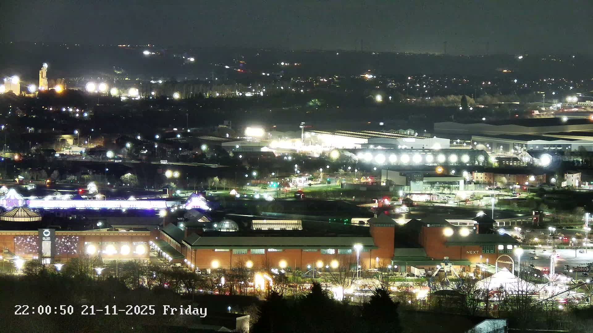 Sheffield, Tinsley Industrial Area fron Don Valley Skyline Live Cam - Sheffield, South Yorkshire, Yorkshire and the Humber, England, United Kingdom