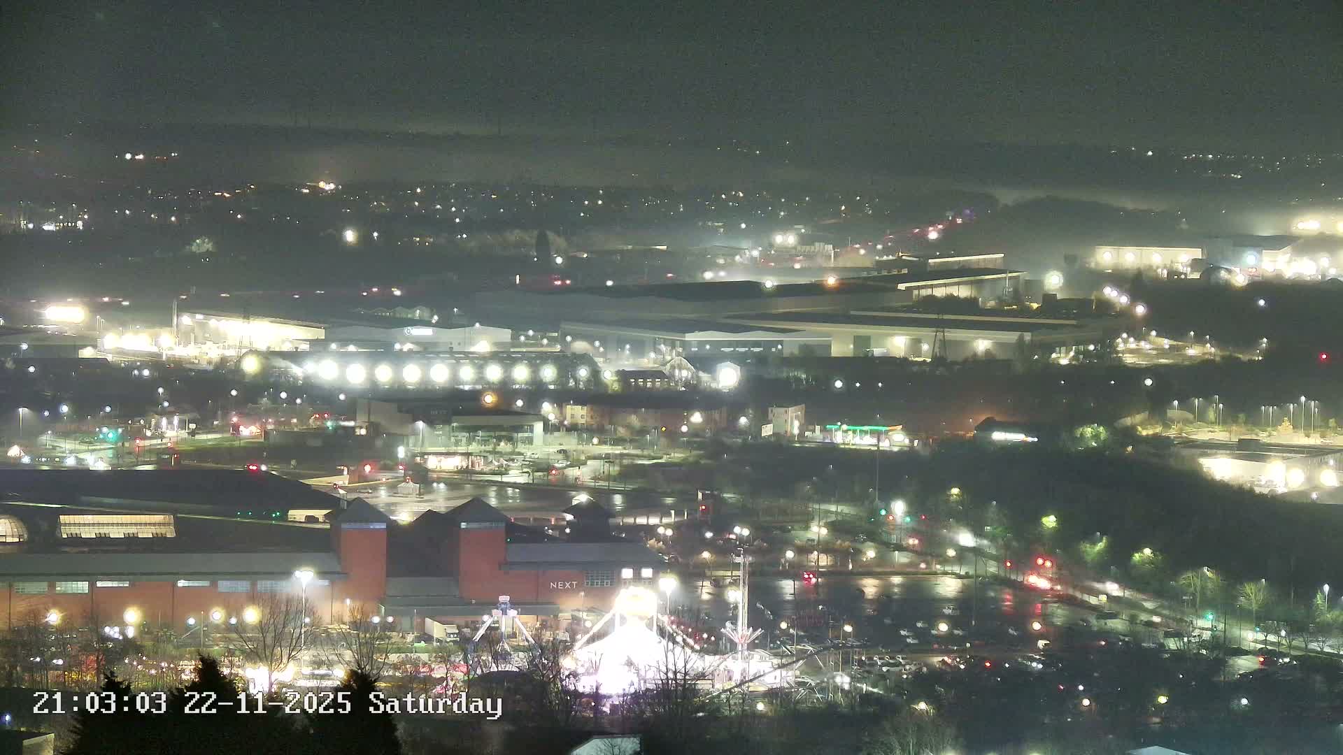 Sheffield, Tinsley Industrial Area fron Don Valley Skyline Live Cam - Sheffield, South Yorkshire, Yorkshire and the Humber, England, United Kingdom