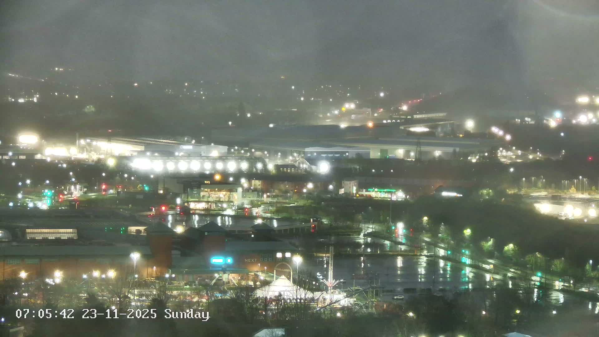 Sheffield, Tinsley Industrial Area fron Don Valley Skyline Live Cam - Sheffield, South Yorkshire, Yorkshire and the Humber, England, United Kingdom