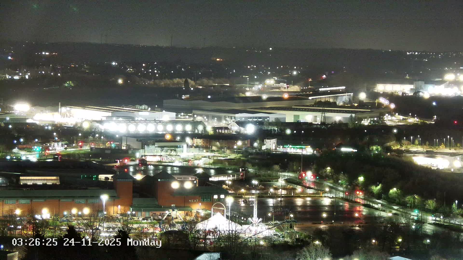 Sheffield, Tinsley Industrial Area fron Don Valley Skyline Live Cam - Sheffield, South Yorkshire, Yorkshire and the Humber, England, United Kingdom