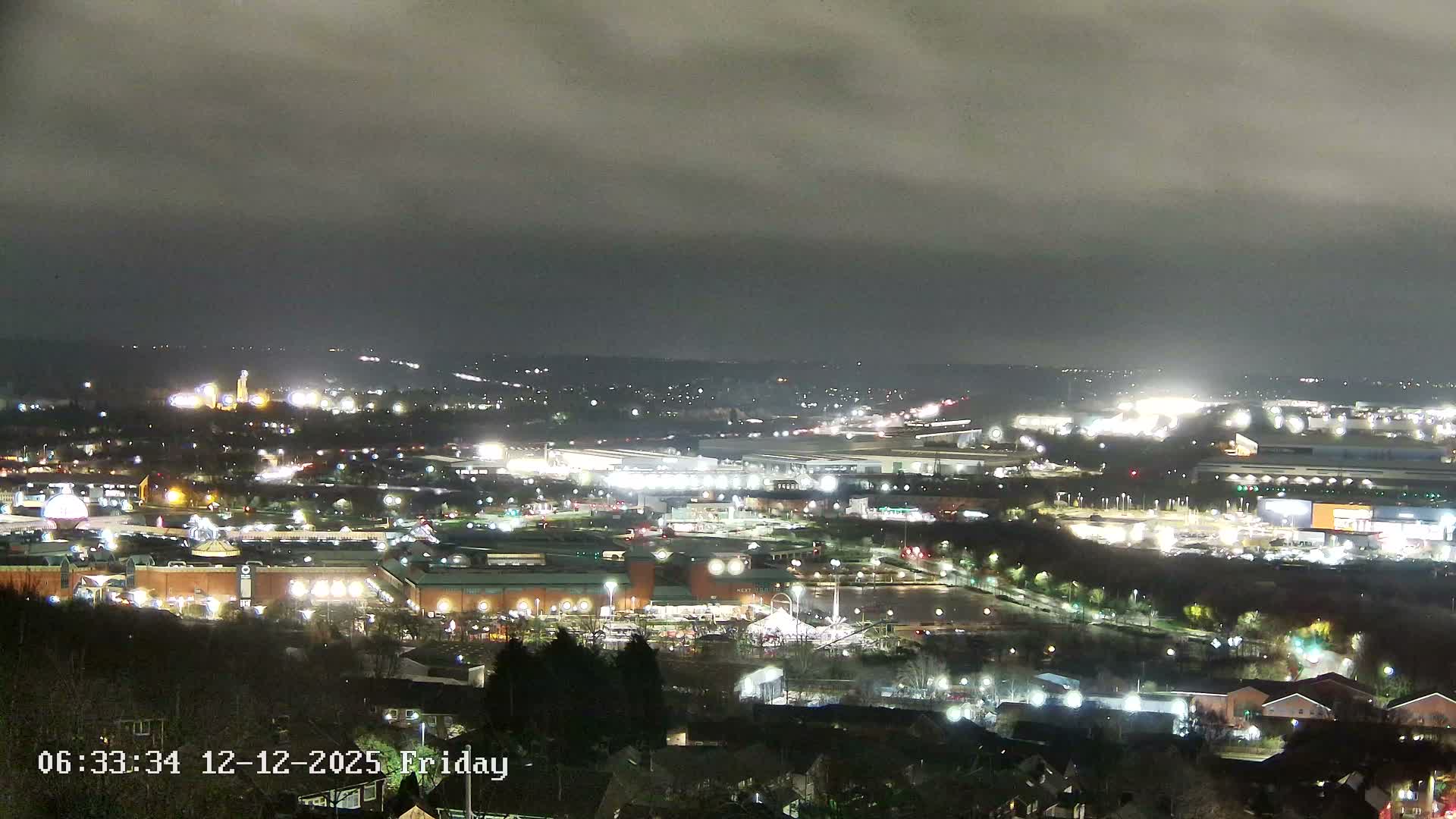 Sheffield, Tinsley Industrial Area fron Don Valley Skyline Live Cam - Sheffield, South Yorkshire, Yorkshire and the Humber, England, United Kingdom