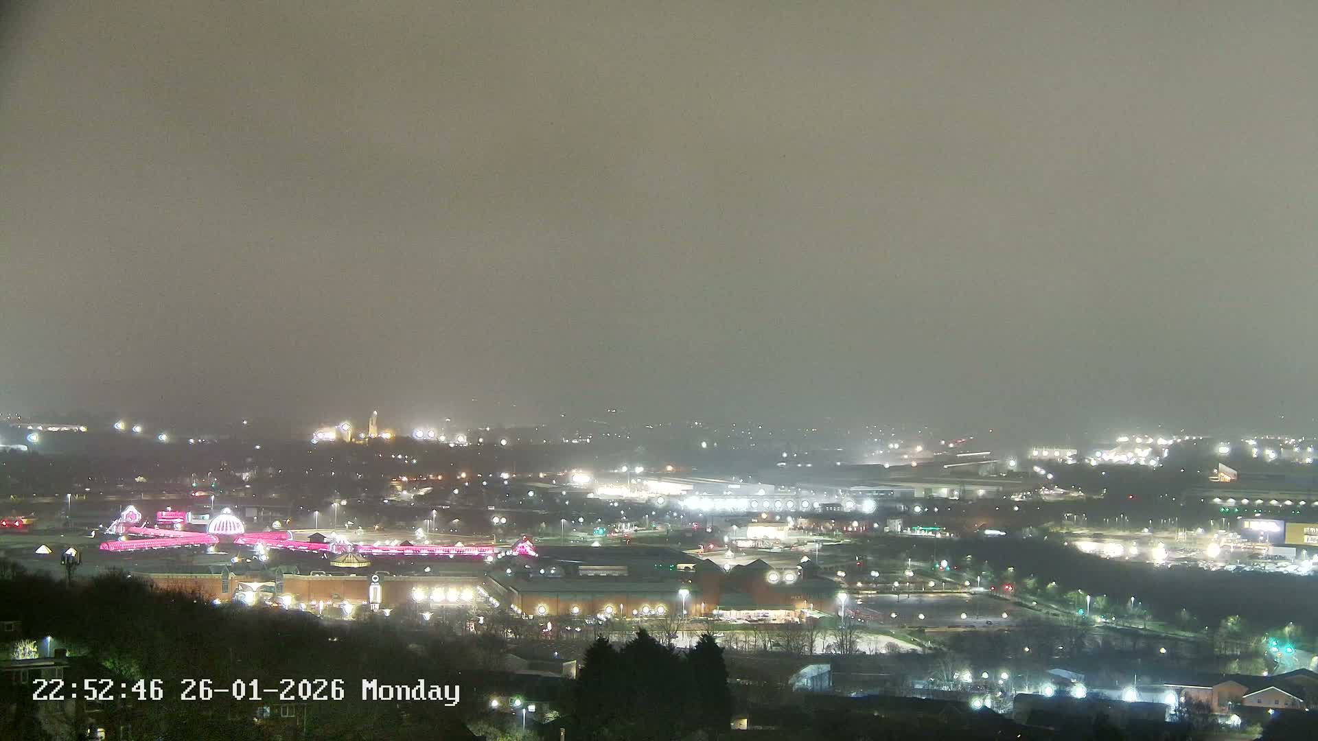 Sheffield, Tinsley Industrial Area fron Don Valley Skyline Live Cam - Sheffield, South Yorkshire, Yorkshire and the Humber, England, United Kingdom