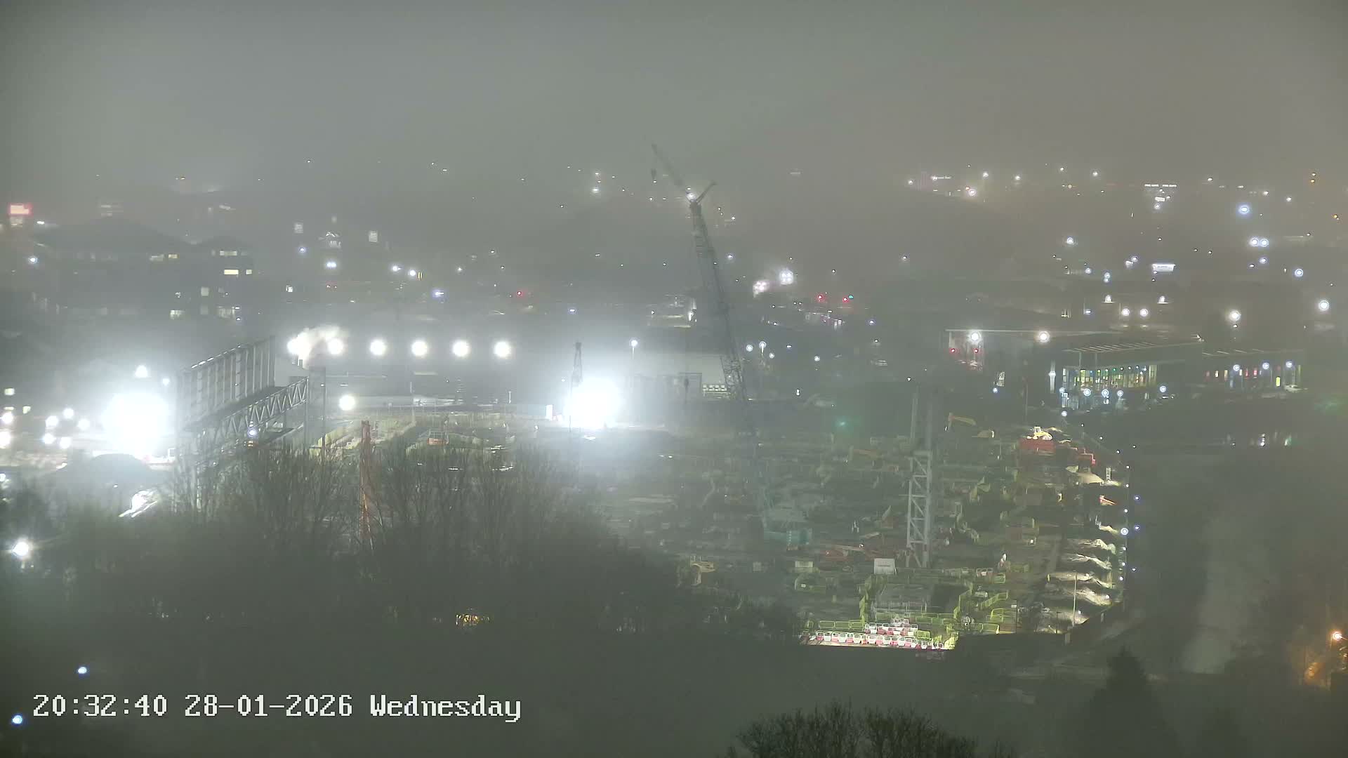 Sheffield, Tinsley Industrial Area fron Don Valley Skyline Live Cam - Sheffield, South Yorkshire, Yorkshire and the Humber, England, United Kingdom