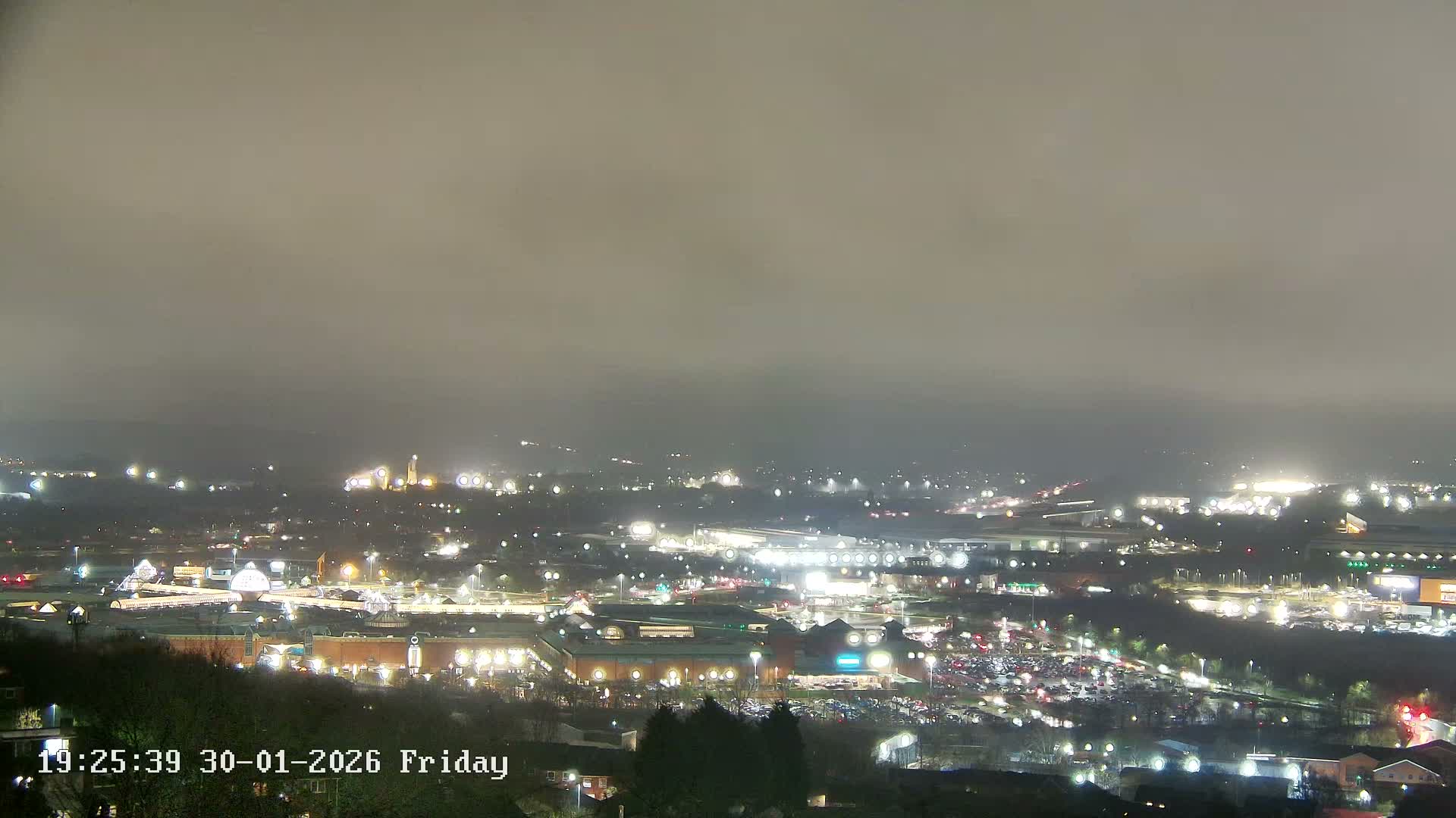 Sheffield, Tinsley Industrial Area fron Don Valley Skyline Live Cam - Sheffield, South Yorkshire, Yorkshire and the Humber, England, United Kingdom