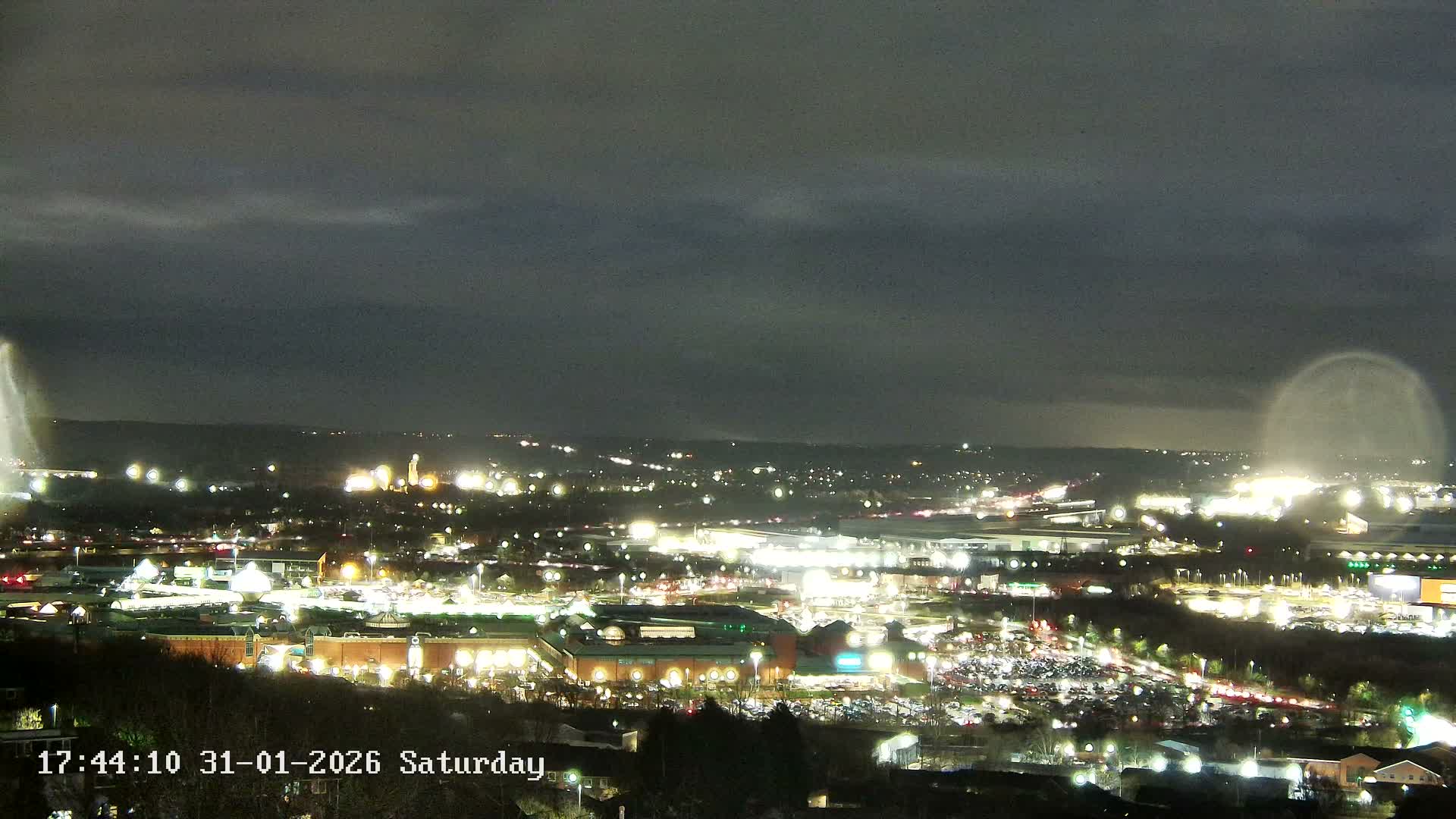Sheffield, Tinsley Industrial Area fron Don Valley Skyline Live Cam - Sheffield, South Yorkshire, Yorkshire and the Humber, England, United Kingdom
