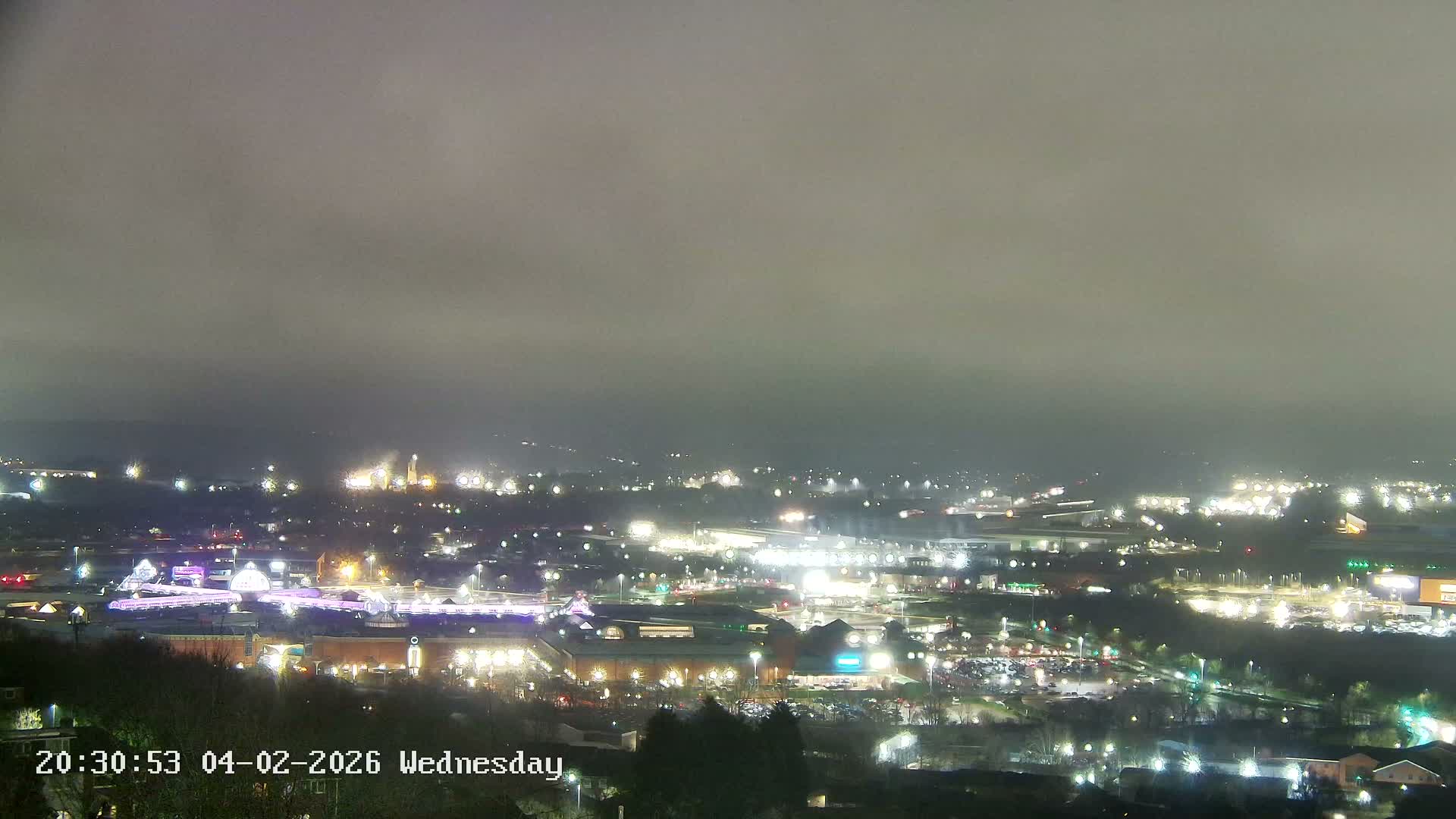 Sheffield, Tinsley Industrial Area fron Don Valley Skyline Live Cam - Sheffield, South Yorkshire, Yorkshire and the Humber, England, United Kingdom