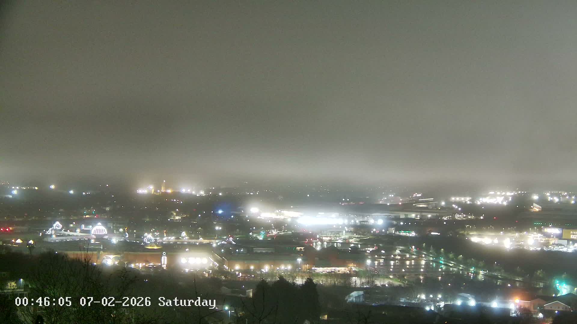 Sheffield, Tinsley Industrial Area fron Don Valley Skyline Live Cam - Sheffield, South Yorkshire, Yorkshire and the Humber, England, United Kingdom