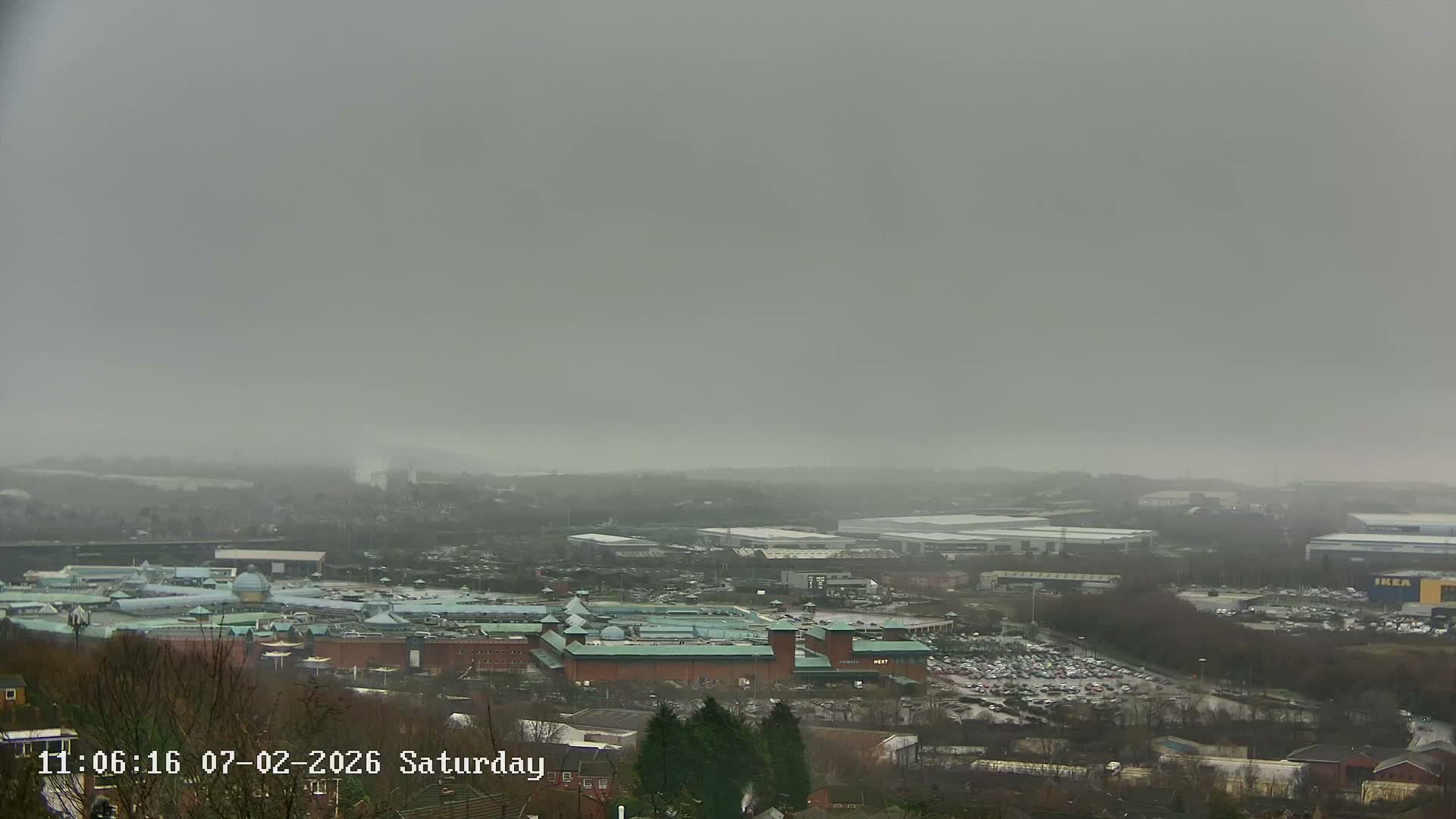 Sheffield, Tinsley Industrial Area fron Don Valley Skyline Live Cam - Sheffield, South Yorkshire, Yorkshire and the Humber, England, United Kingdom