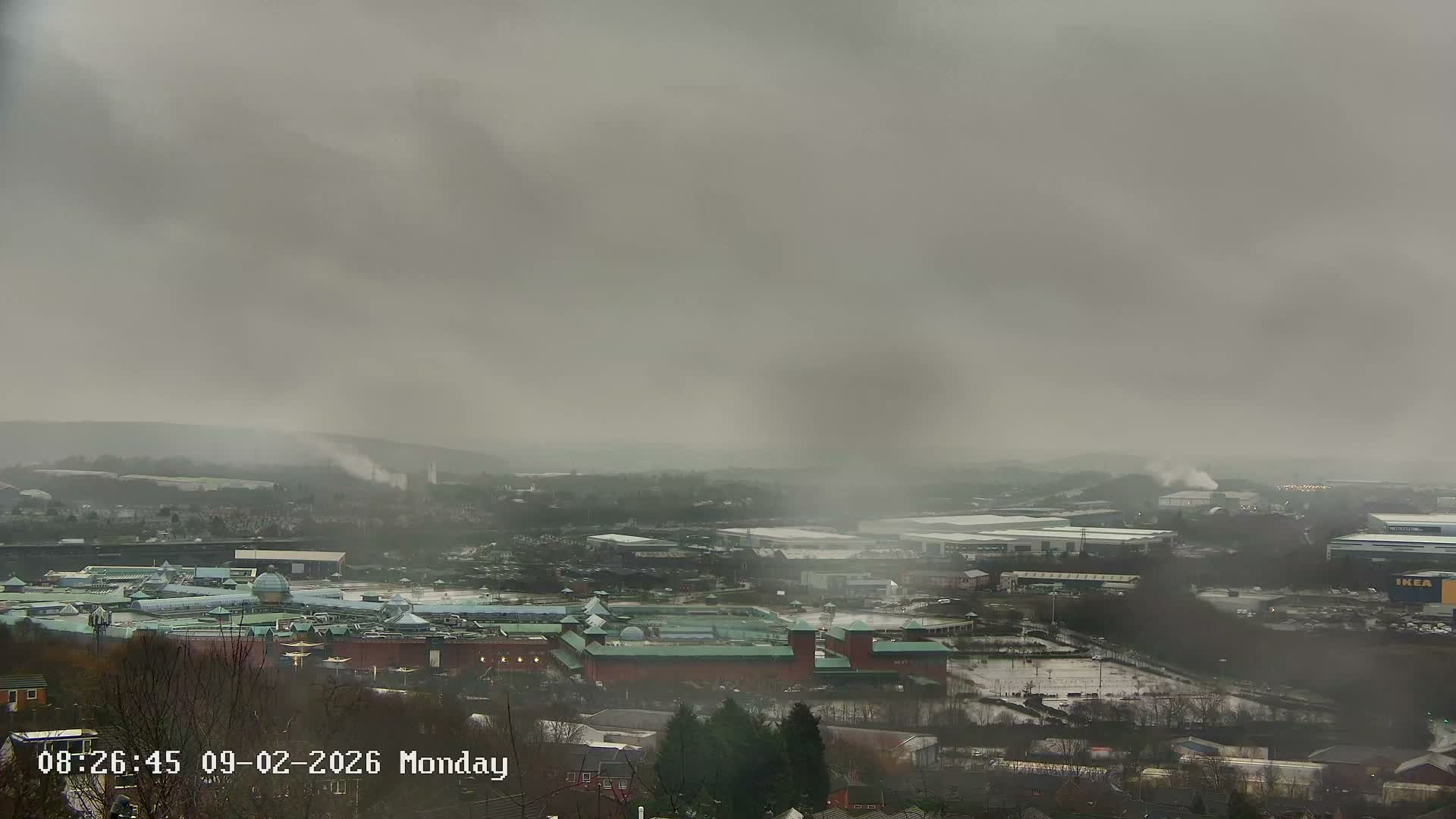 Sheffield, Tinsley Industrial Area fron Don Valley Skyline Live Cam - Sheffield, South Yorkshire, Yorkshire and the Humber, England, United Kingdom