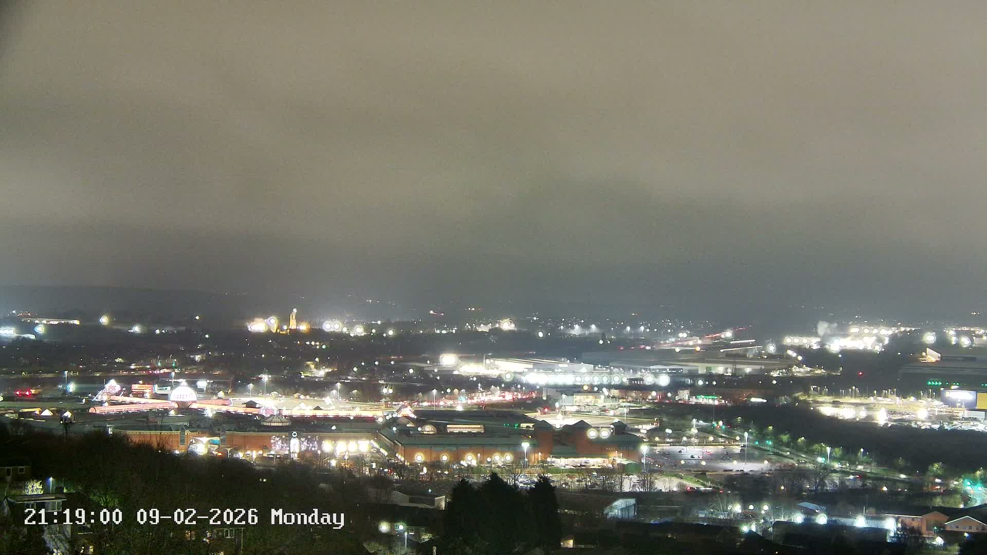 Sheffield, Tinsley Industrial Area fron Don Valley Skyline Live Cam - Sheffield, South Yorkshire, Yorkshire and the Humber, England, United Kingdom