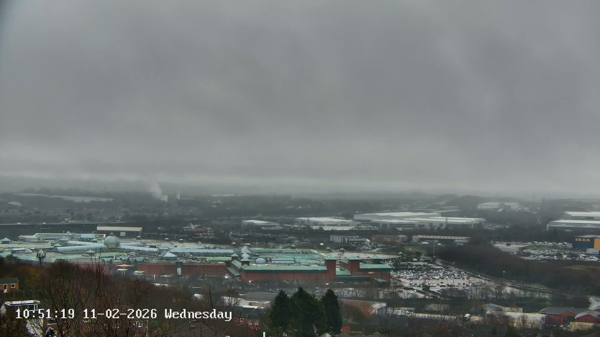 Sheffield, Tinsley Industrial Area fron Don Valley Skyline Live Cam - Sheffield, South Yorkshire, Yorkshire and the Humber, England, United Kingdom