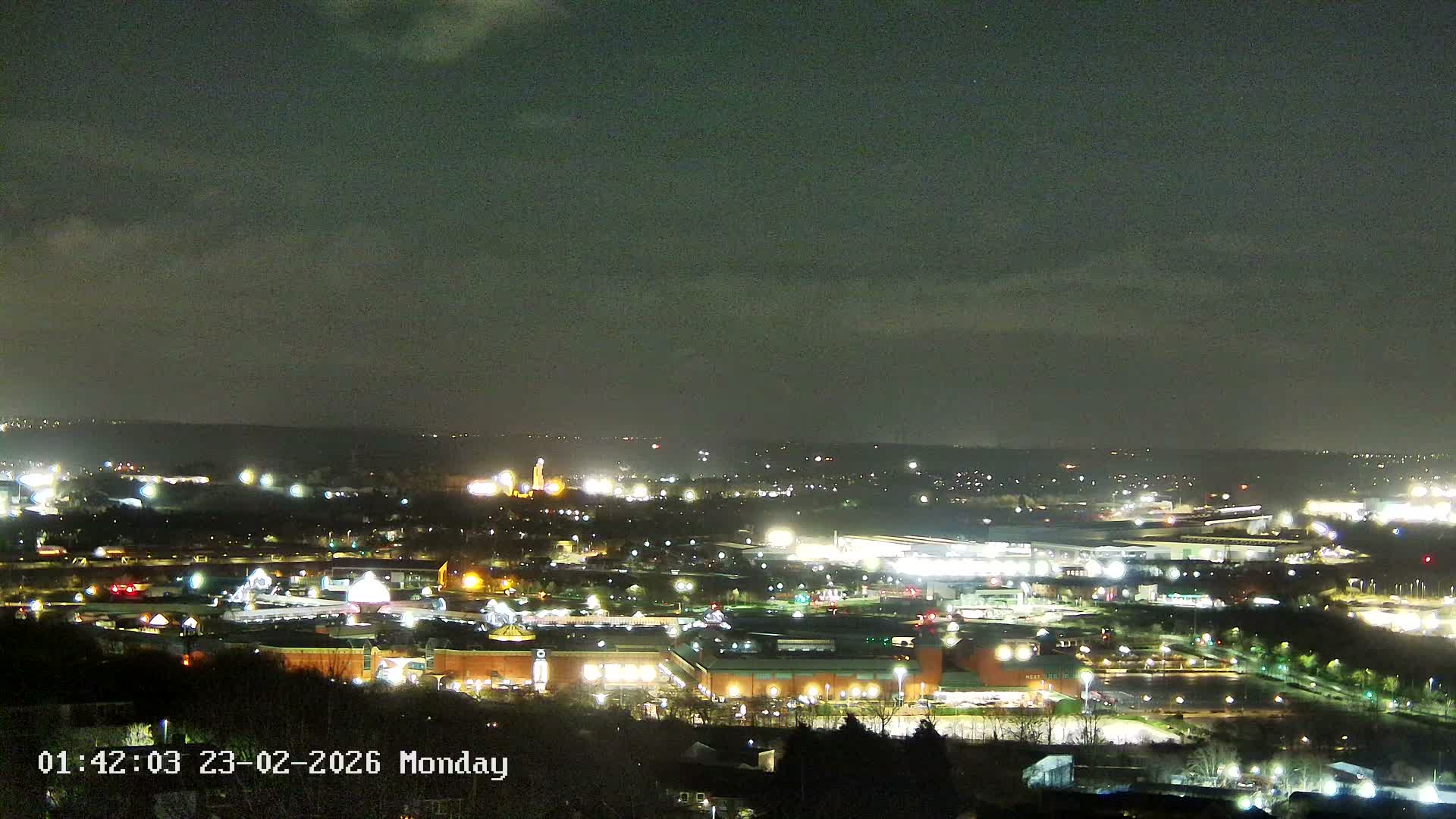 Sheffield, Tinsley Industrial Area fron Don Valley Skyline Live Cam - Sheffield, South Yorkshire, Yorkshire and the Humber, England, United Kingdom