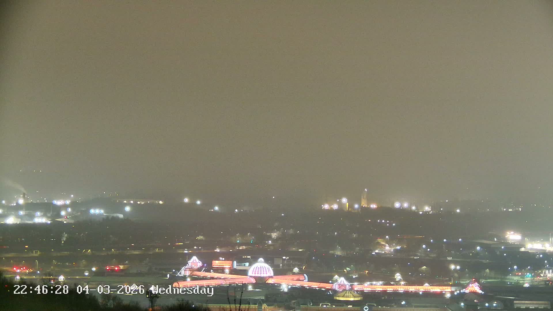 Sheffield, Tinsley Industrial Area fron Don Valley Skyline Live Cam - Sheffield, South Yorkshire, Yorkshire and the Humber, England, United Kingdom